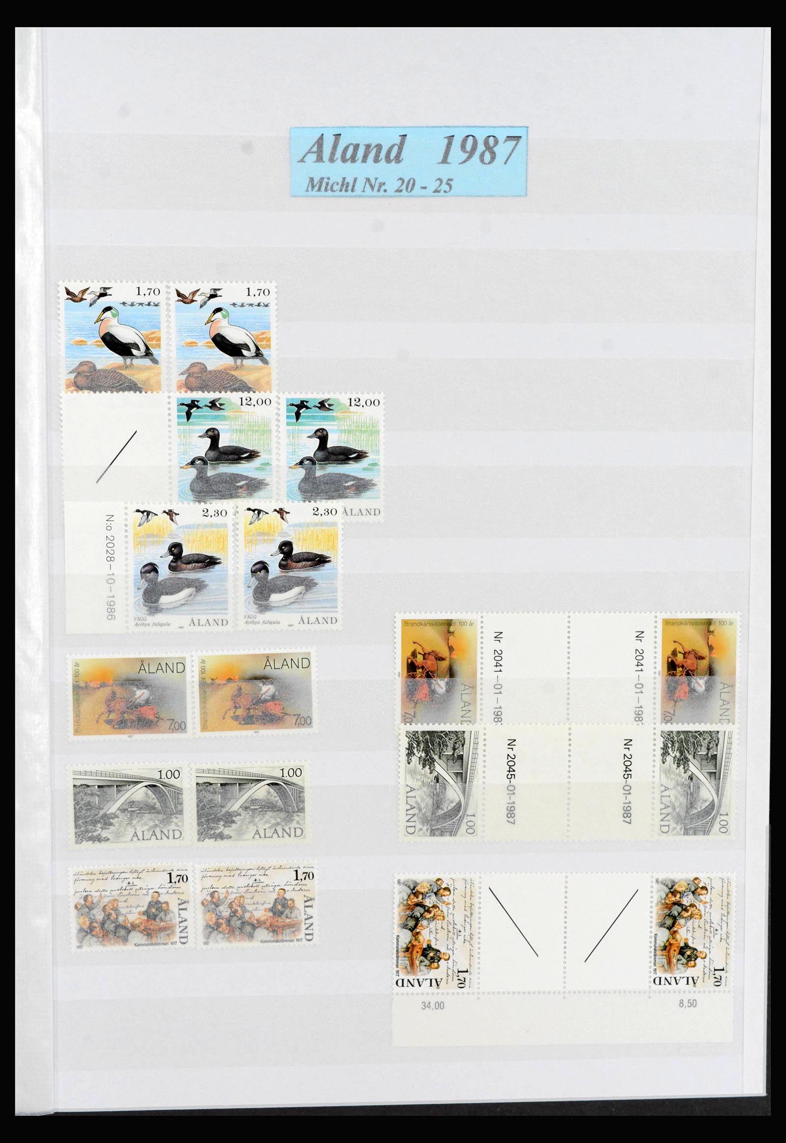 39961 0005 - Stamp collection 39961 Aland 1984-2019!