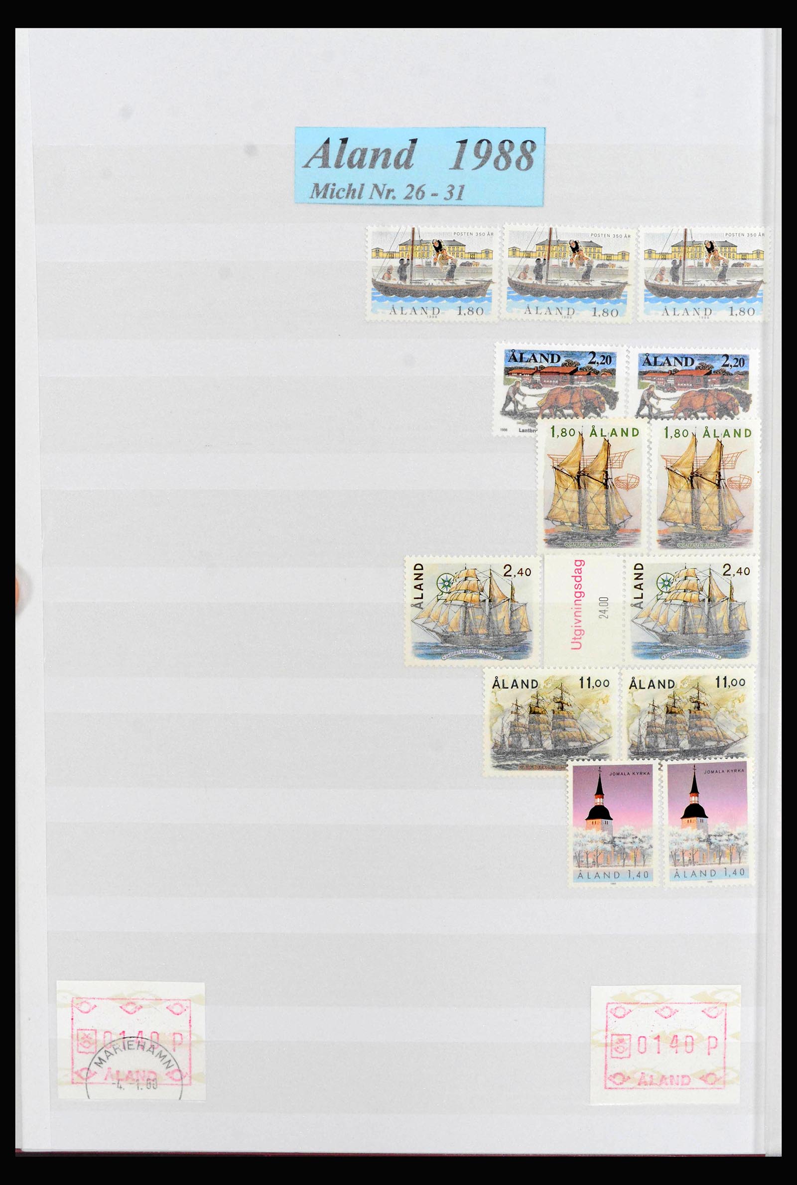 39961 0006 - Stamp collection 39961 Aland 1984-2019!