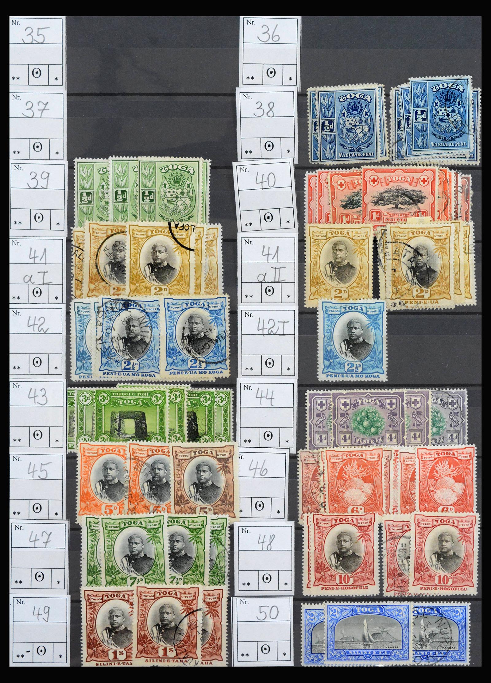 39963 0004 - Stamp collection 39963 Tonga 1886-2012.