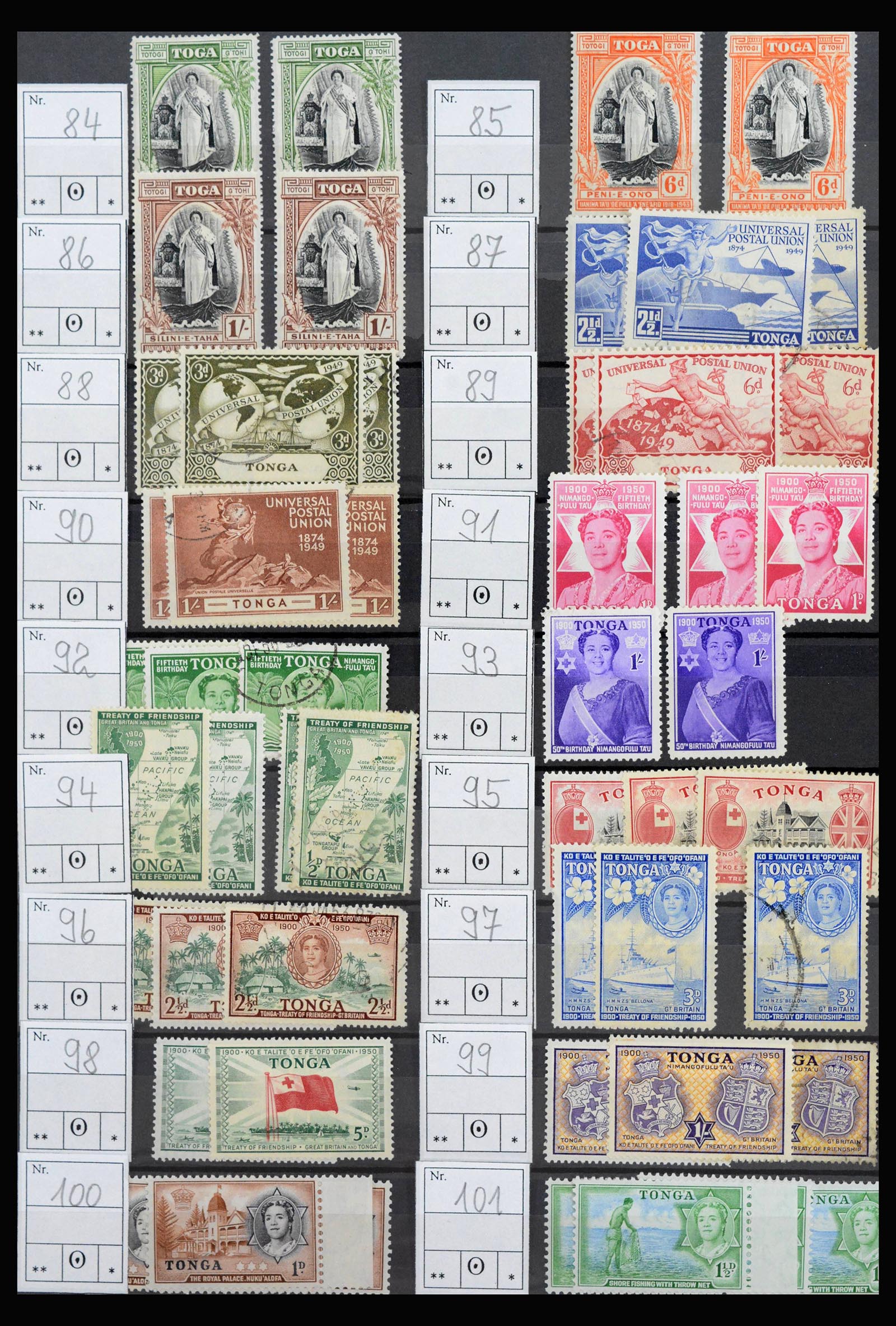 39963 0007 - Stamp collection 39963 Tonga 1886-2012.