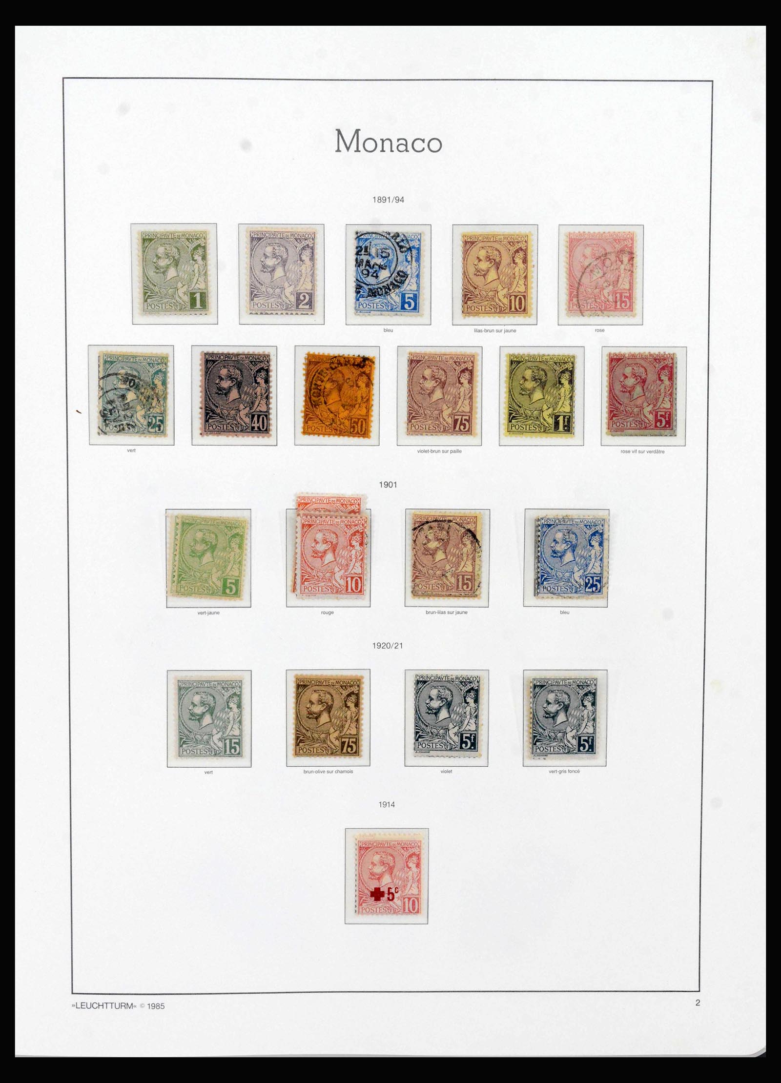 39964 0002 - Stamp collection 39964 Monaco 1885-2008.