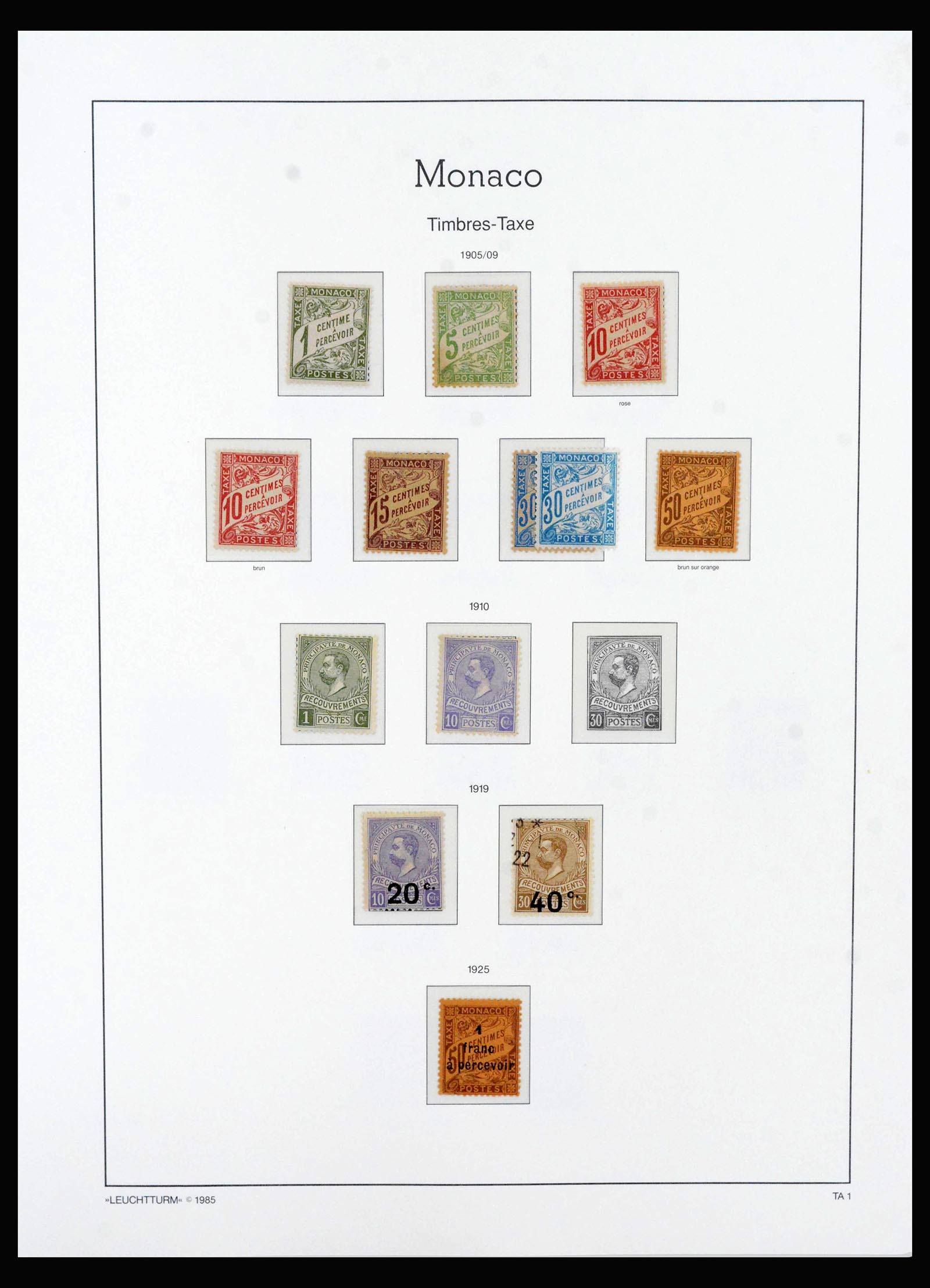 39964 0020 - Stamp collection 39964 Monaco 1885-2008.