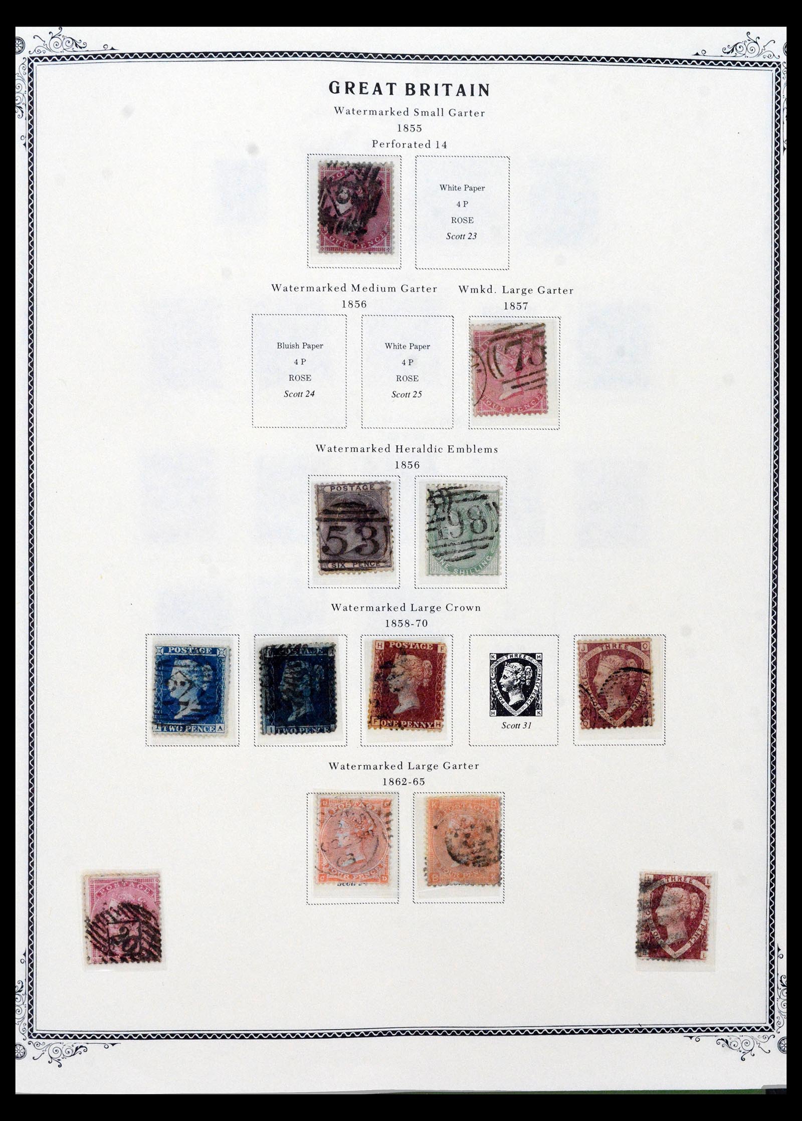 39970 0003 - Stamp collection 39970 Great Britain and foreign offices 1840-1970.