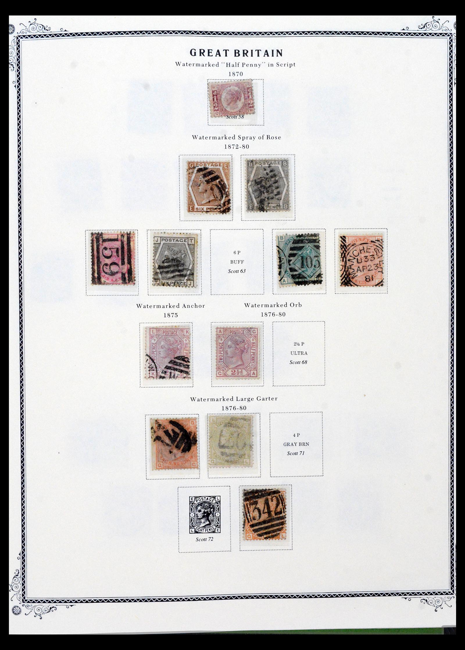 39970 0006 - Stamp collection 39970 Great Britain and foreign offices 1840-1970.