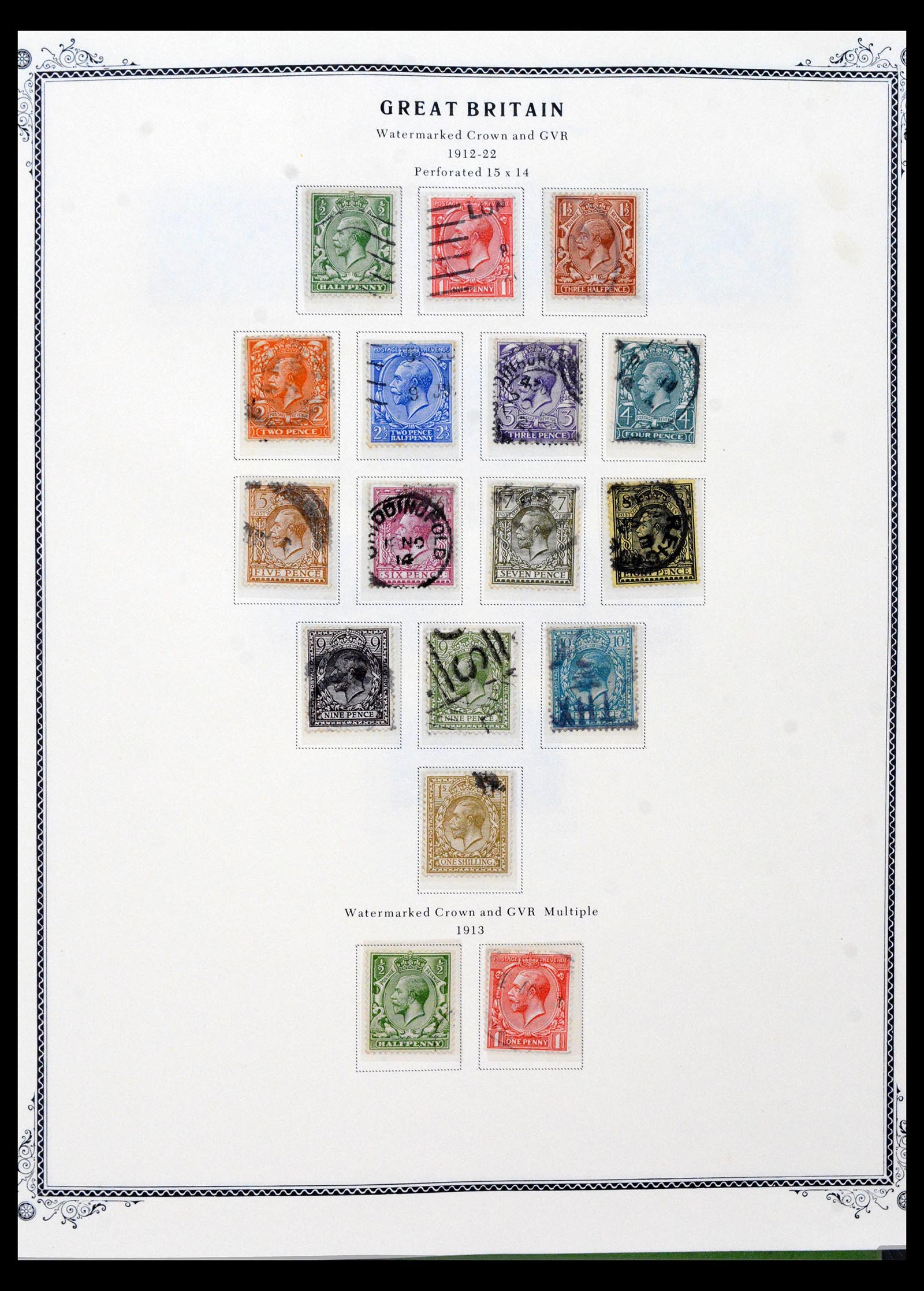 39970 0013 - Stamp collection 39970 Great Britain and foreign offices 1840-1970.