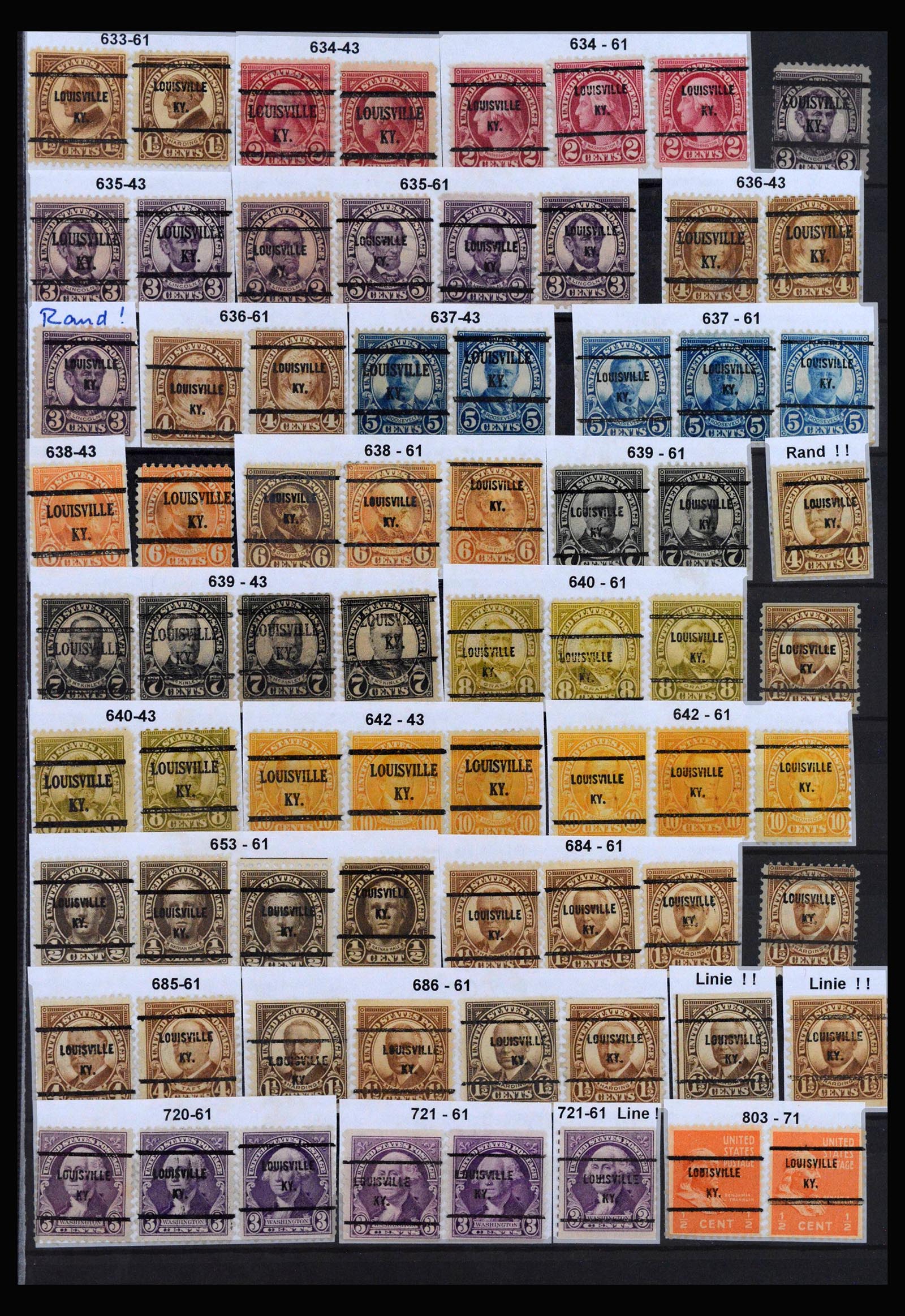 39990 0011 - Stamp collection 39990 USA precancels 1900-1980.