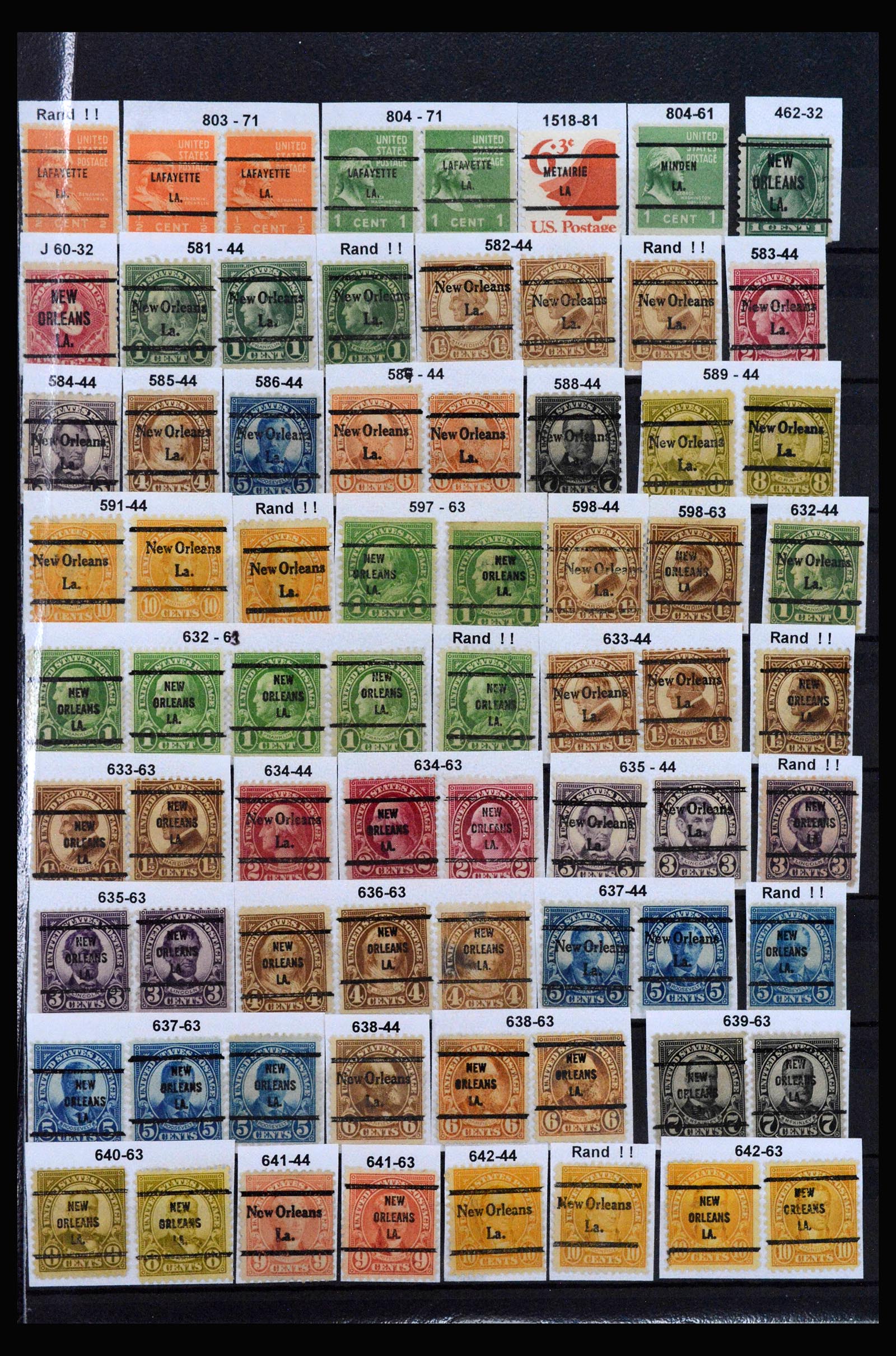 39990 0013 - Stamp collection 39990 USA precancels 1900-1980.