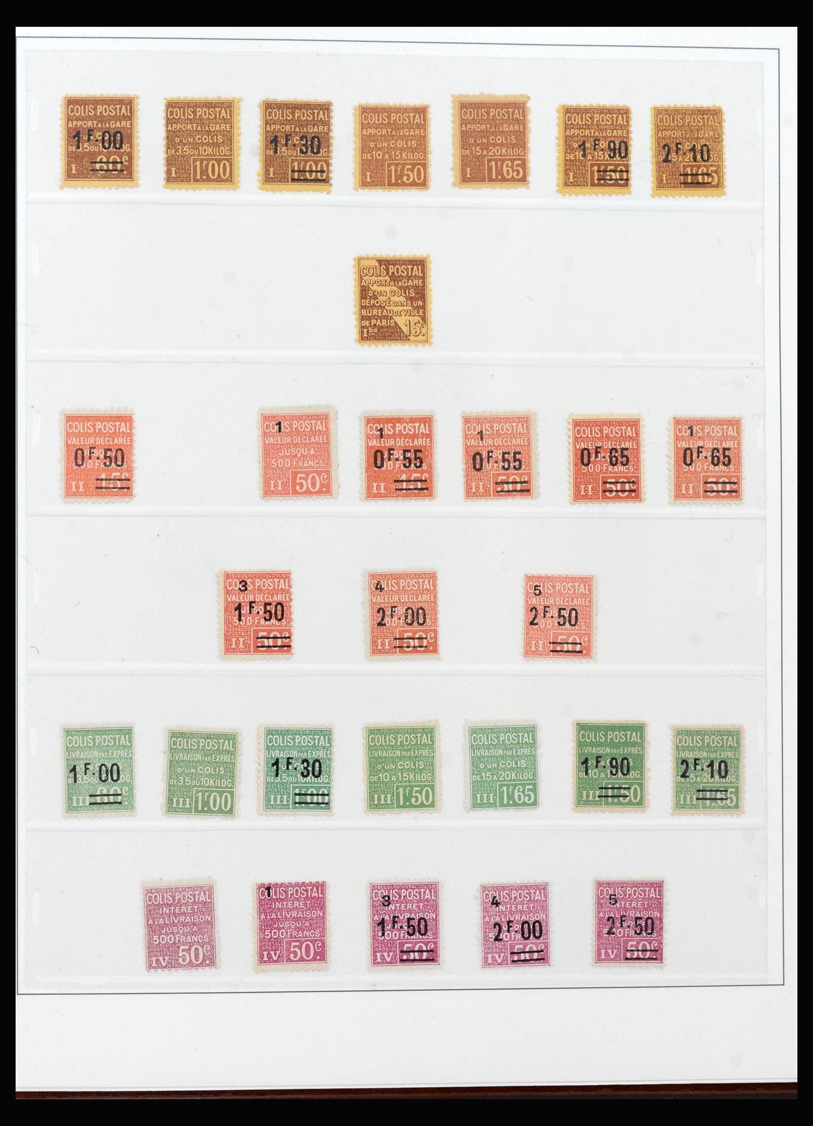 39993 0006 - Stamp collection 39993 France colis postaux 1892-1945.