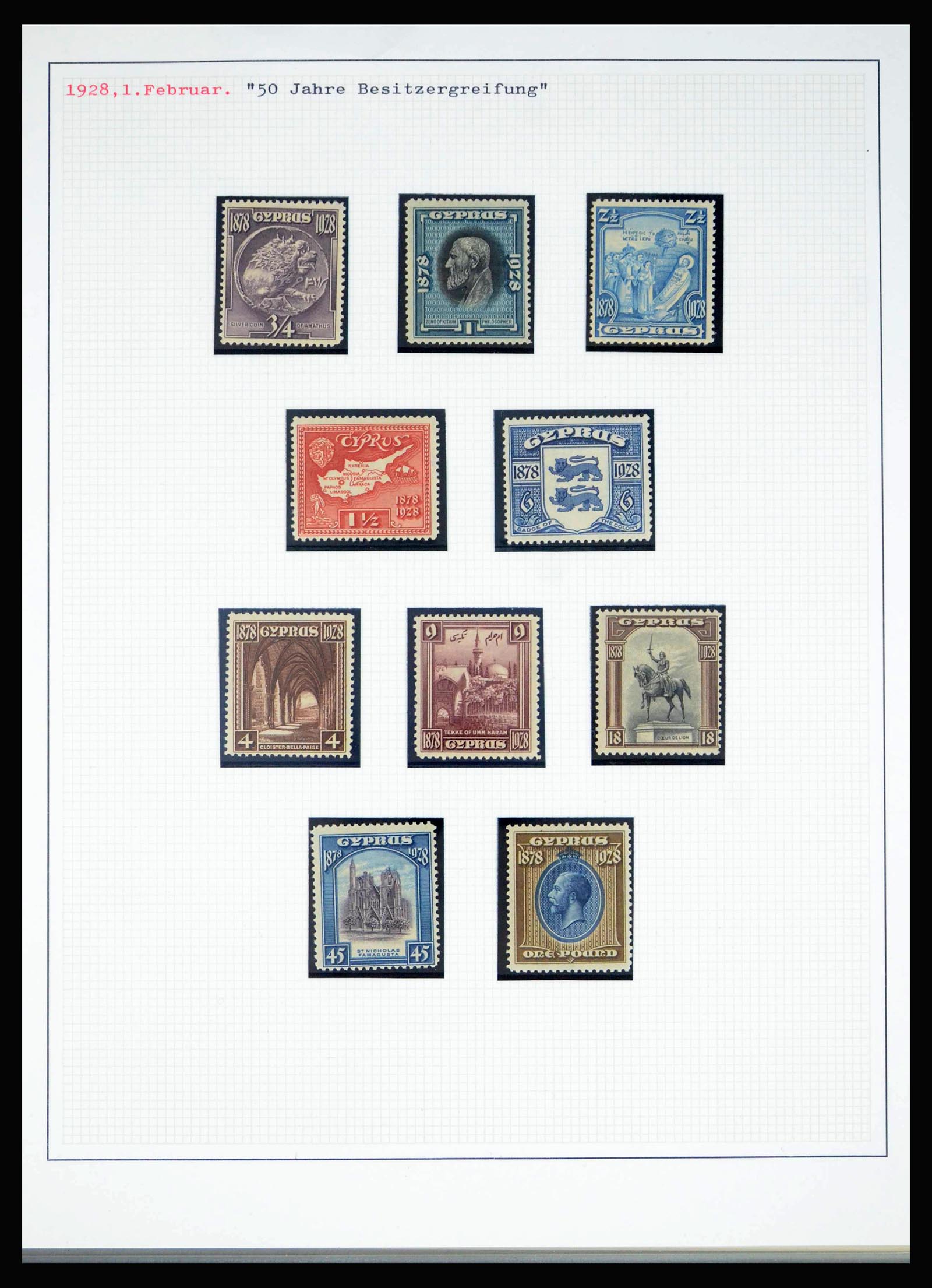 40011 0006 - Stamp collection 40011 Cyprus 1880-1960.