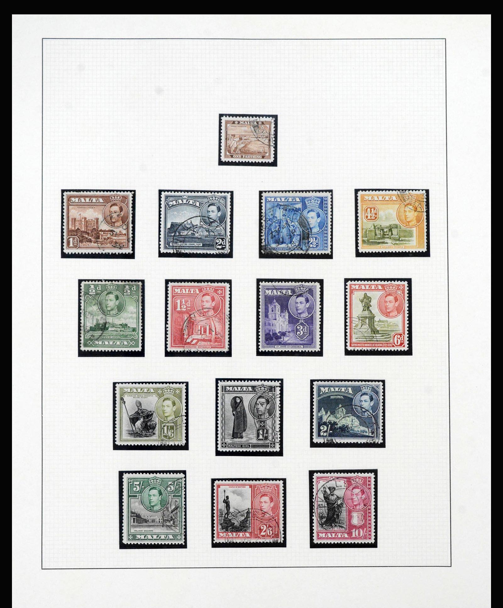 40012 0010 - Stamp collection 40012 Malta 1863-1956.