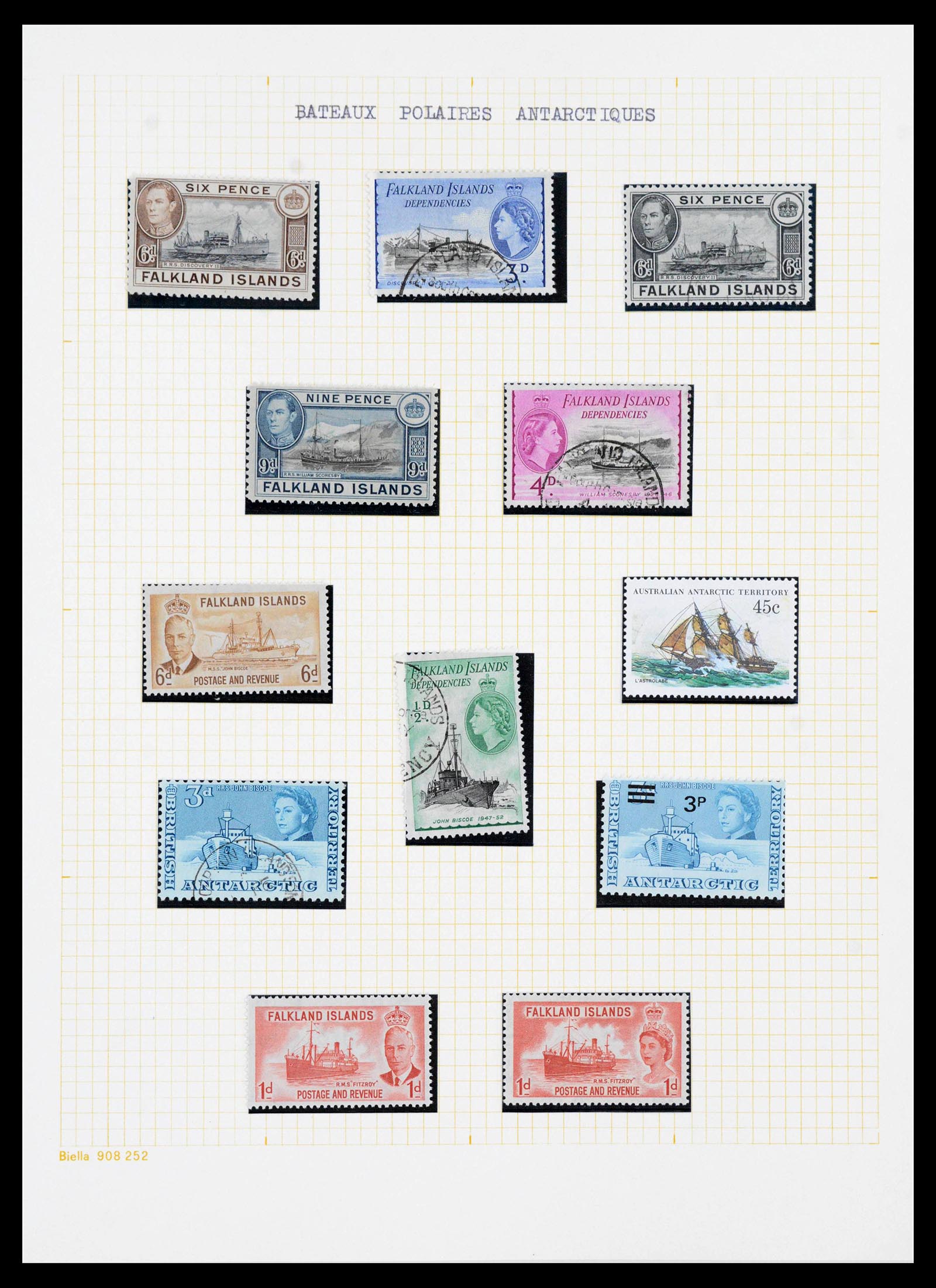 40018 0001 - Stamp collection 40018 Antarctica 1940-1990.