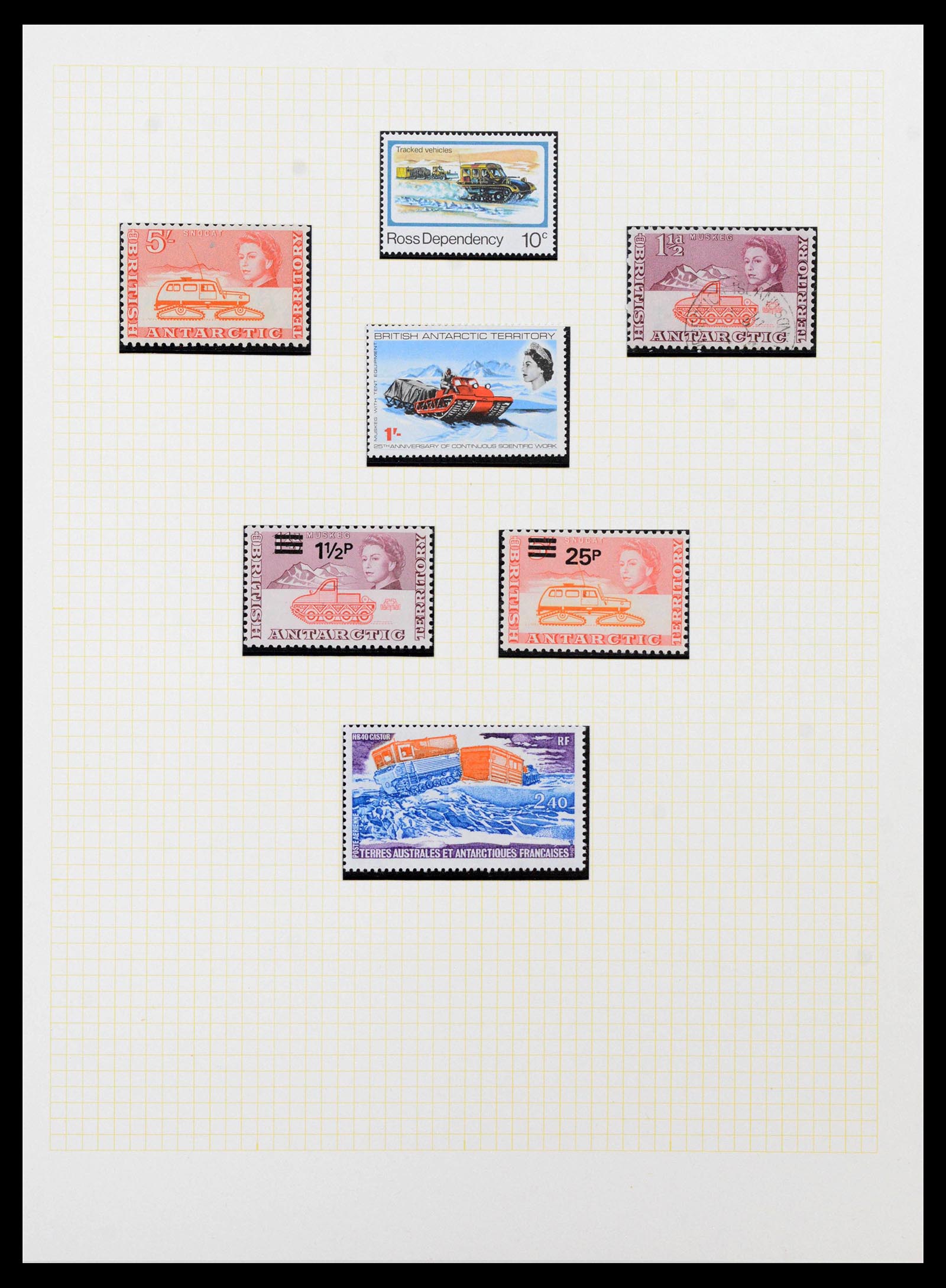 40018 0009 - Stamp collection 40018 Antarctica 1940-1990.