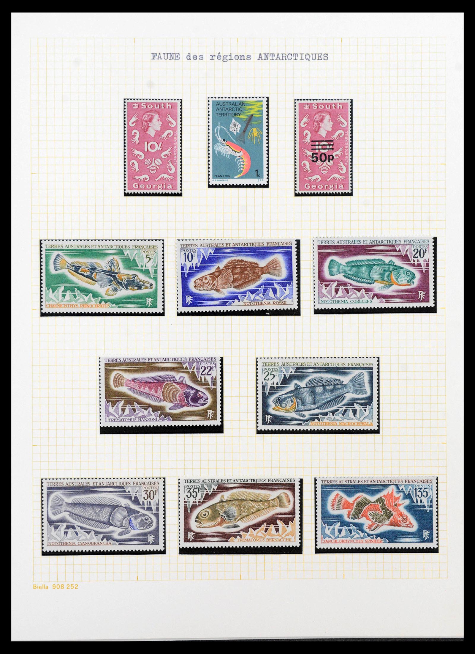 40018 0010 - Stamp collection 40018 Antarctica 1940-1990.