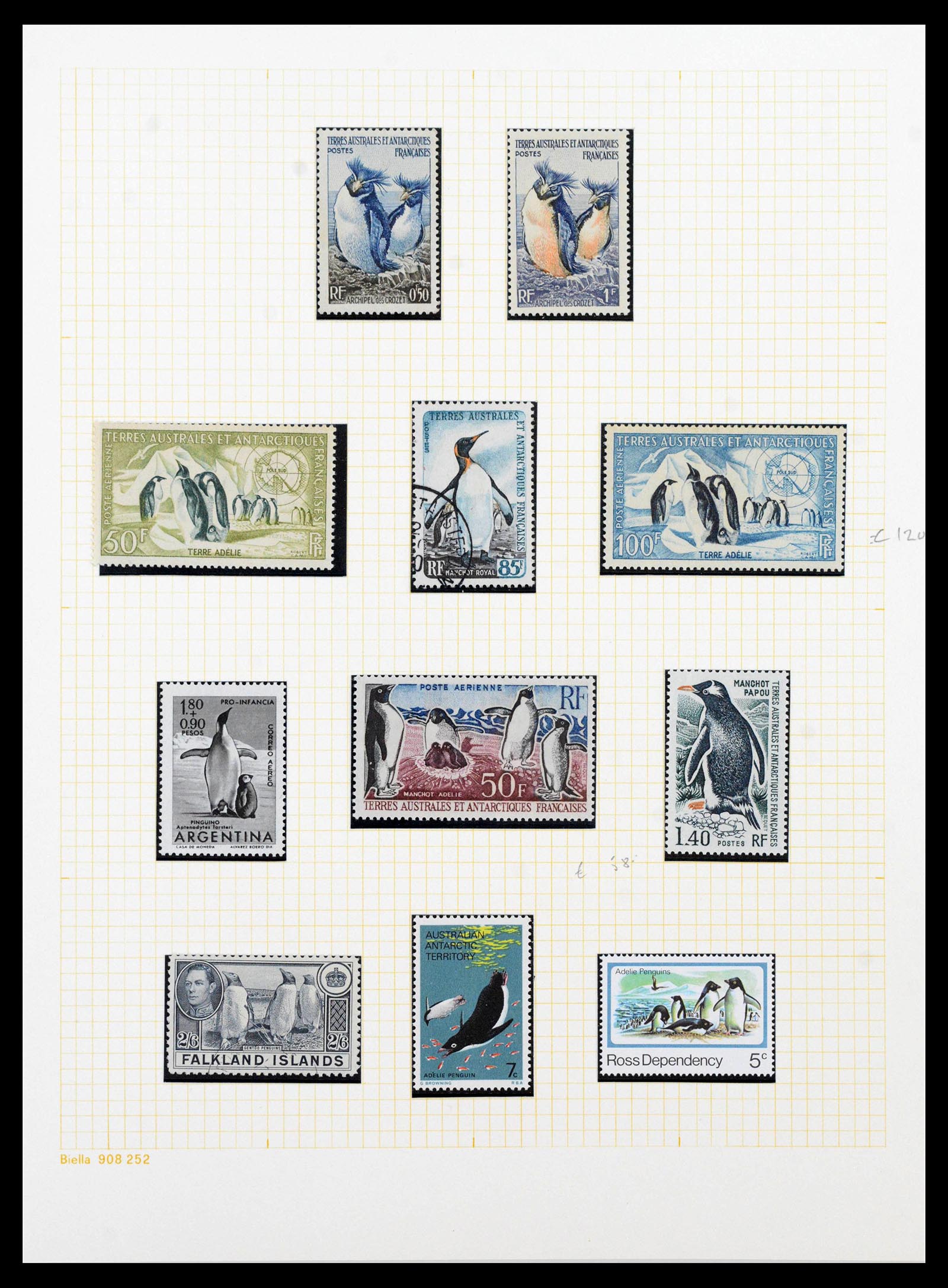 40018 0012 - Stamp collection 40018 Antarctica 1940-1990.