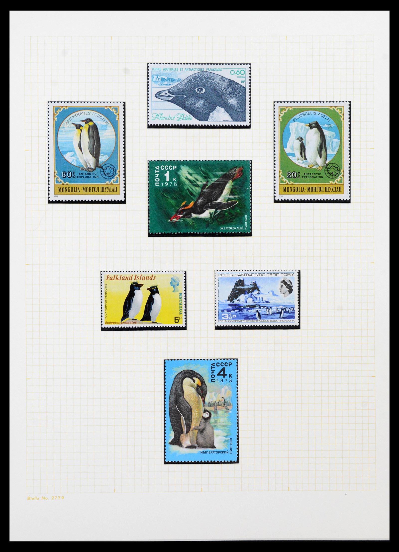 40018 0014 - Stamp collection 40018 Antarctica 1940-1990.