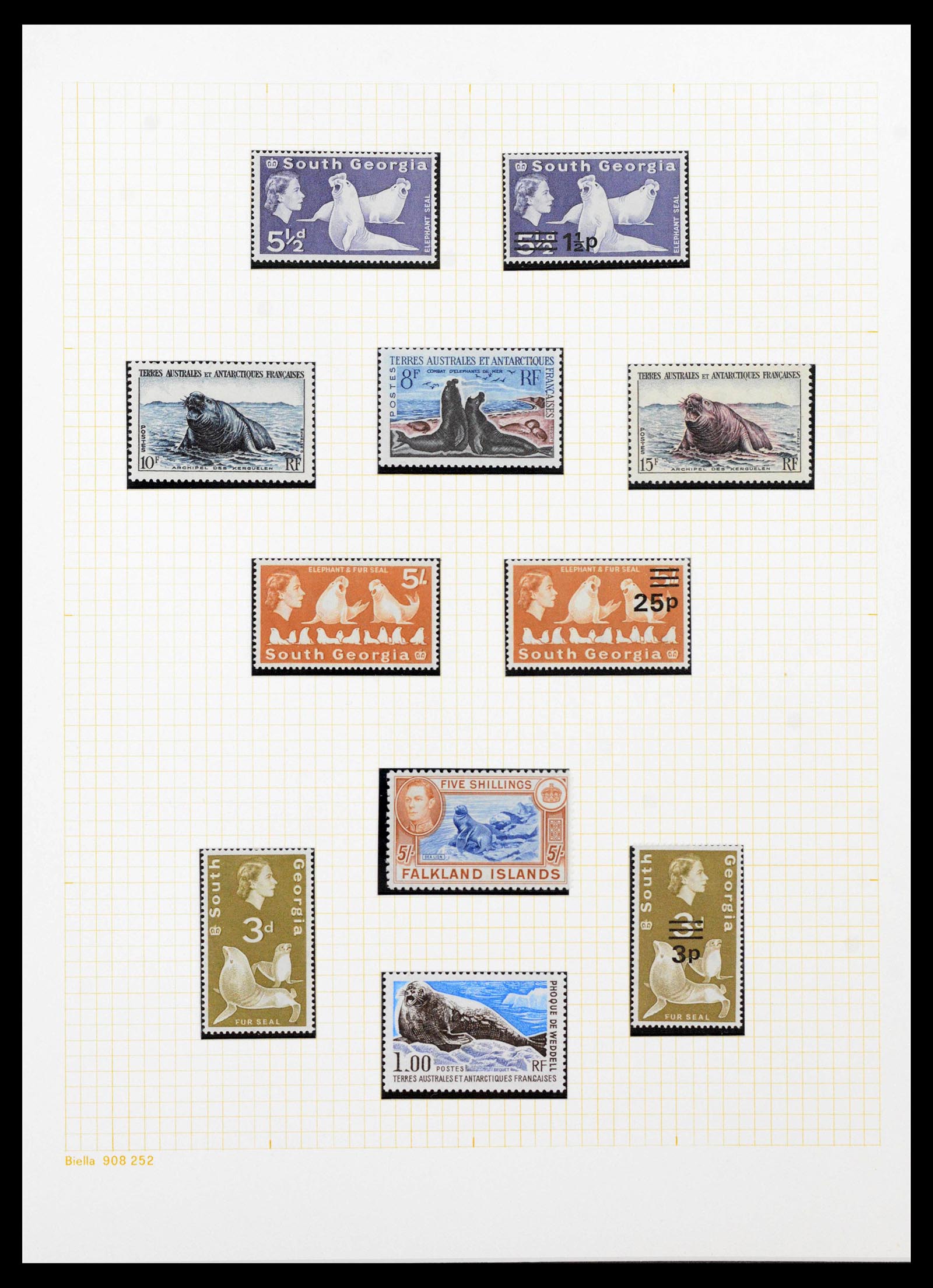 40018 0015 - Stamp collection 40018 Antarctica 1940-1990.