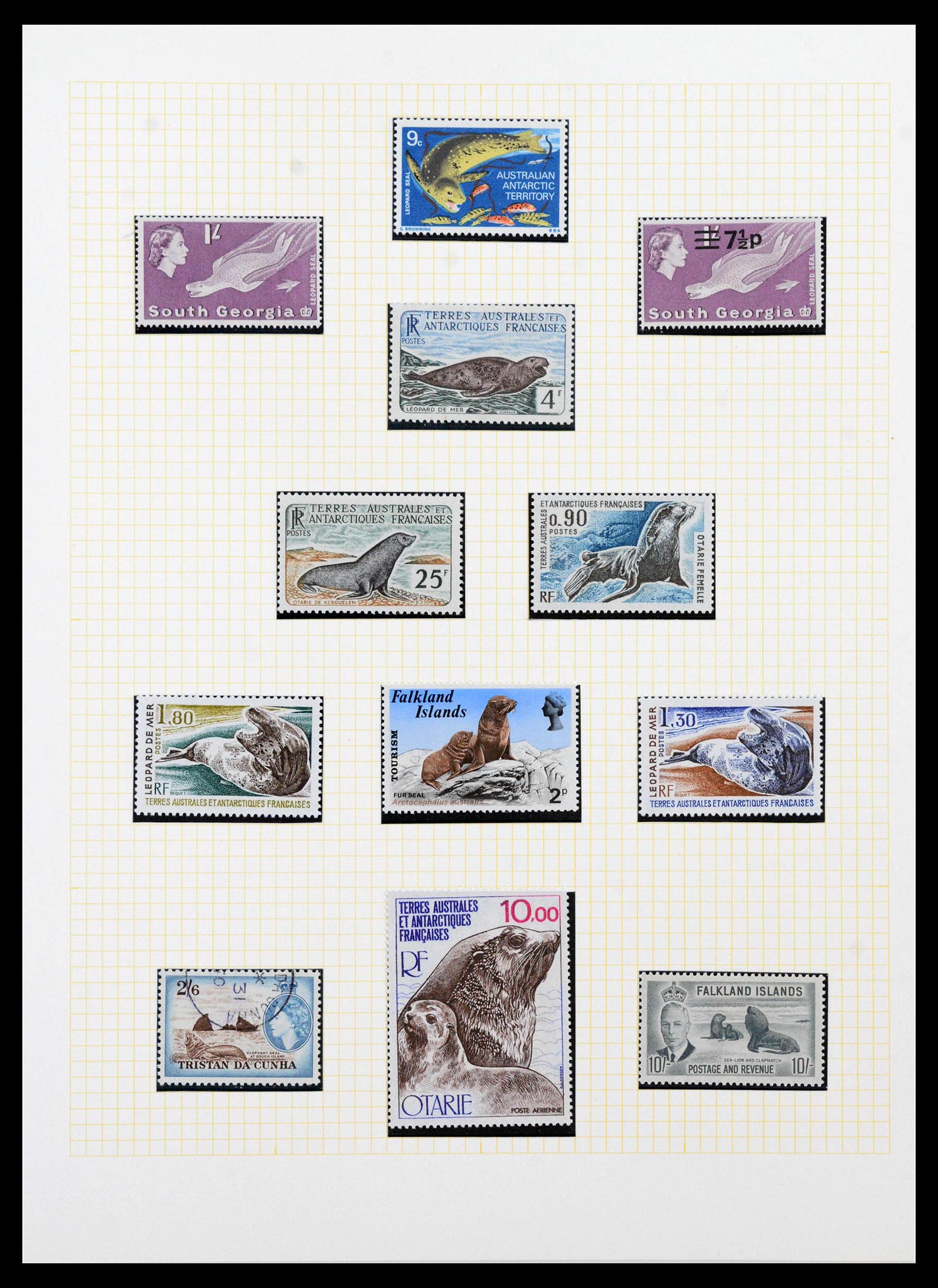 40018 0016 - Stamp collection 40018 Antarctica 1940-1990.