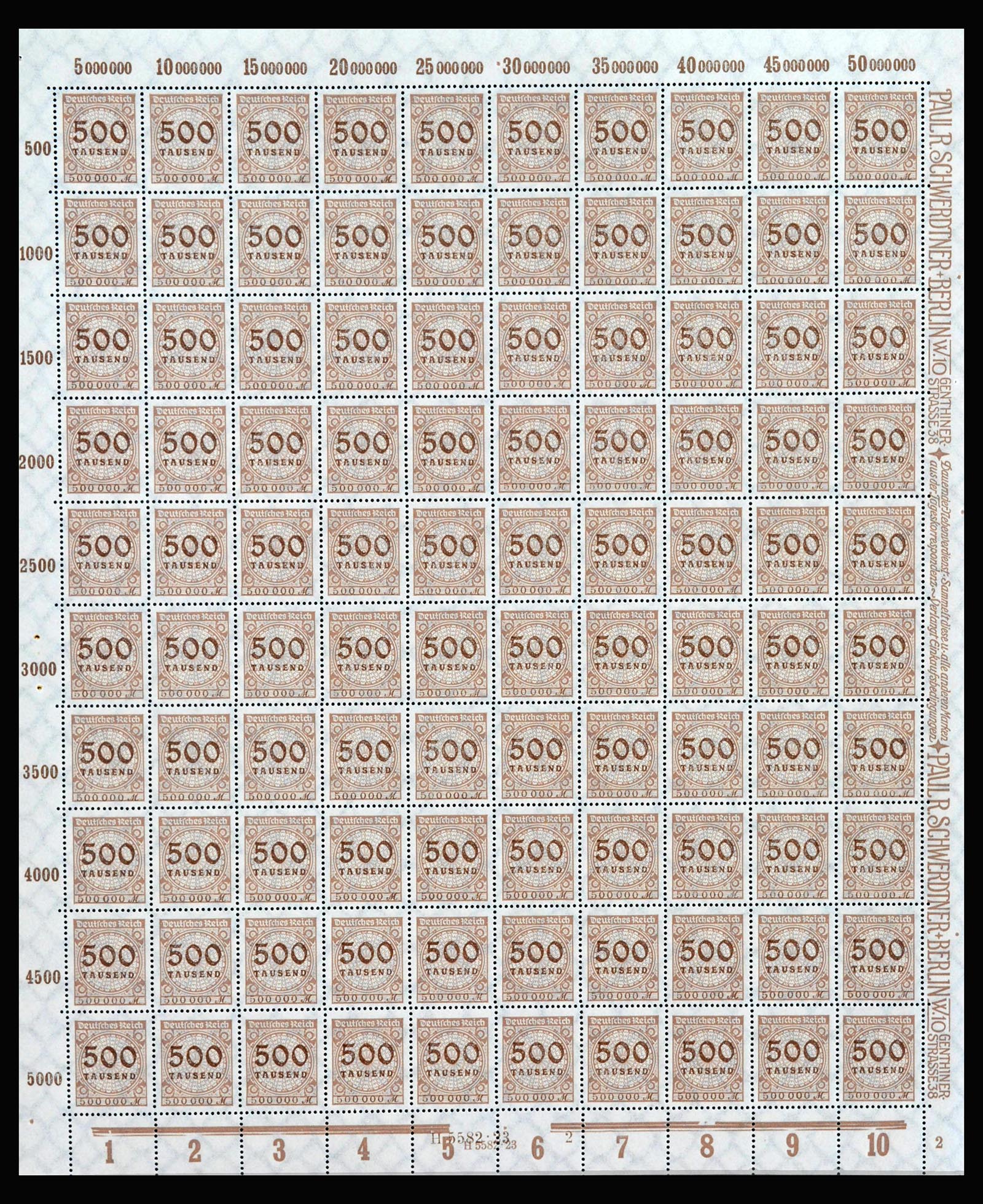 40028 0020 - Stamp collection 40028 German Reich infla sheets.