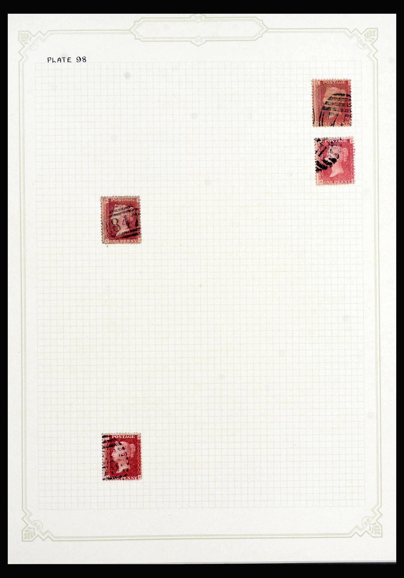 40031 0004 - Stamp collection 40031 Great Britain penny reds 1864-1879.