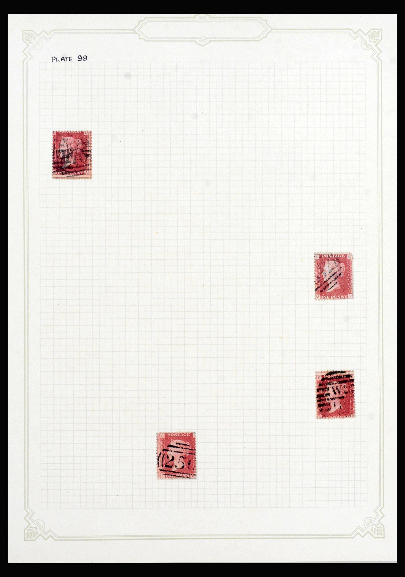 40031 0011 - Stamp collection 40031 Great Britain penny reds 1864-1879.