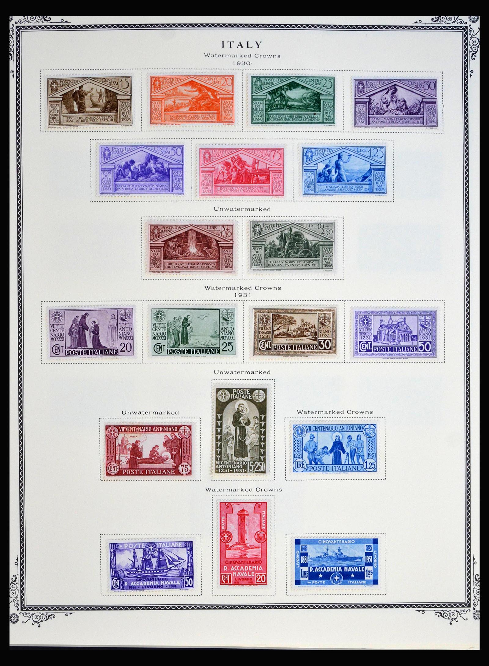 40037 0009 - Stamp collection 40037 Italy and colonies 1893-1984.