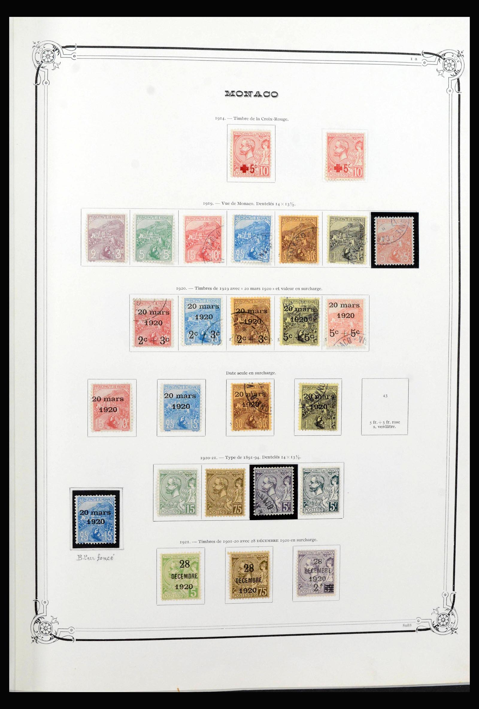 40040 0020 - Stamp collection 40040 Monaco 1885-1992.