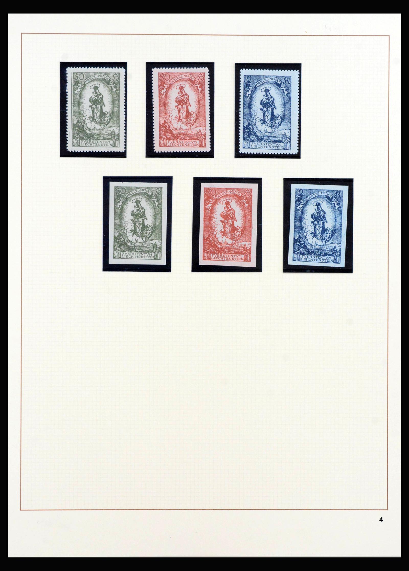 40045 0004 - Stamp collection 40045 Liechtenstein complete1912-2001.