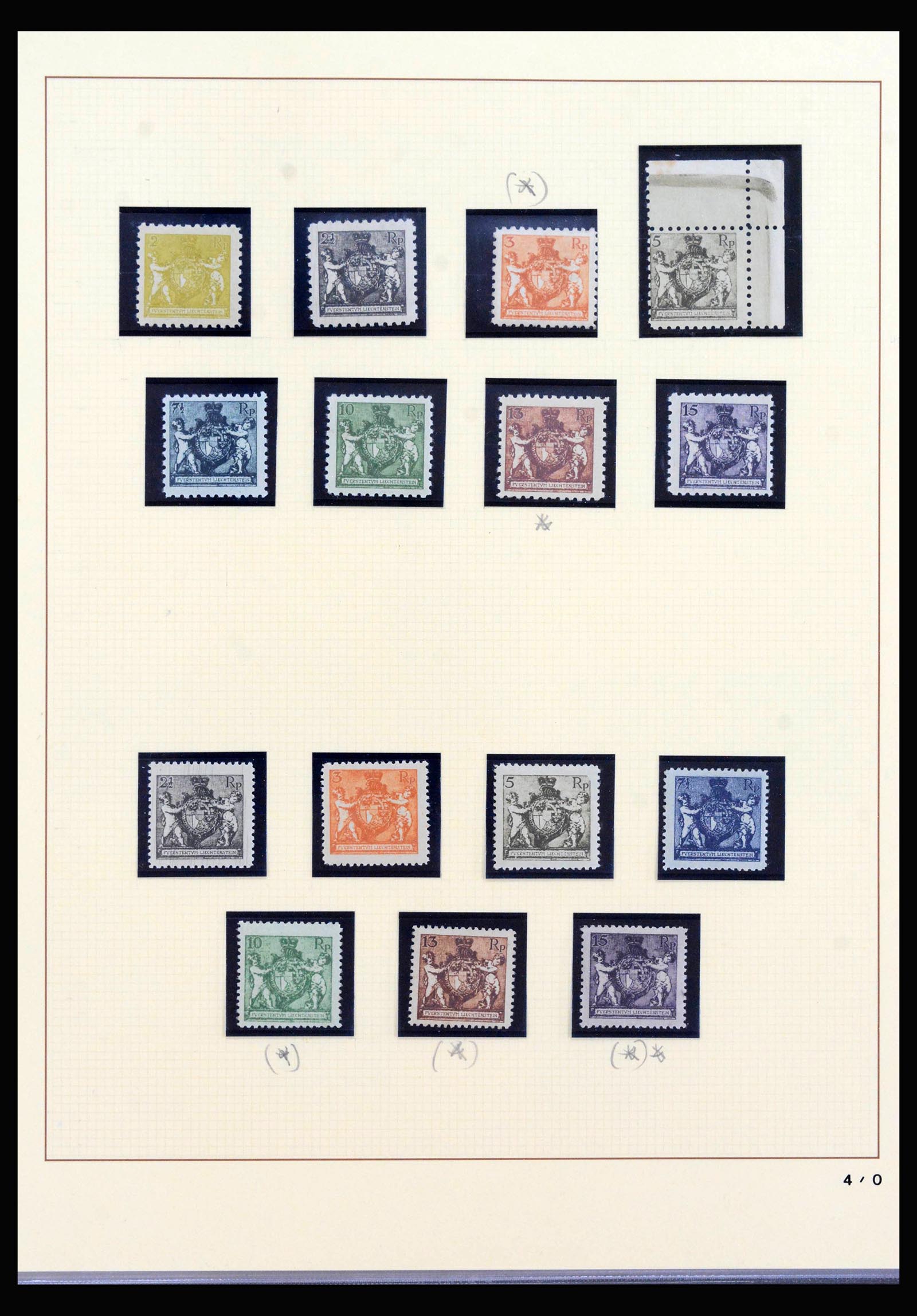 40045 0005 - Stamp collection 40045 Liechtenstein complete1912-2001.