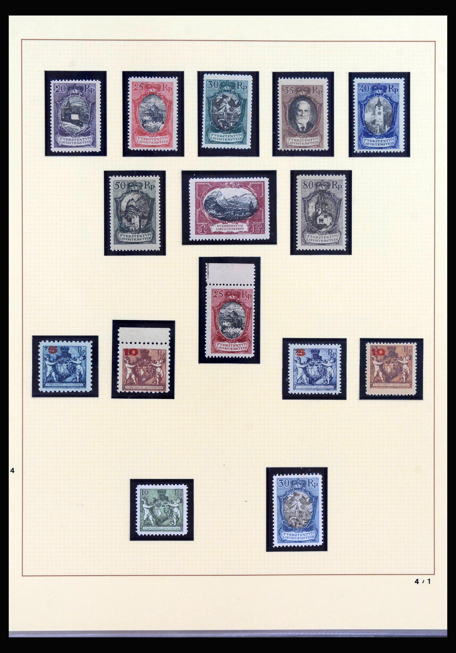 40045 0006 - Stamp collection 40045 Liechtenstein complete1912-2001.