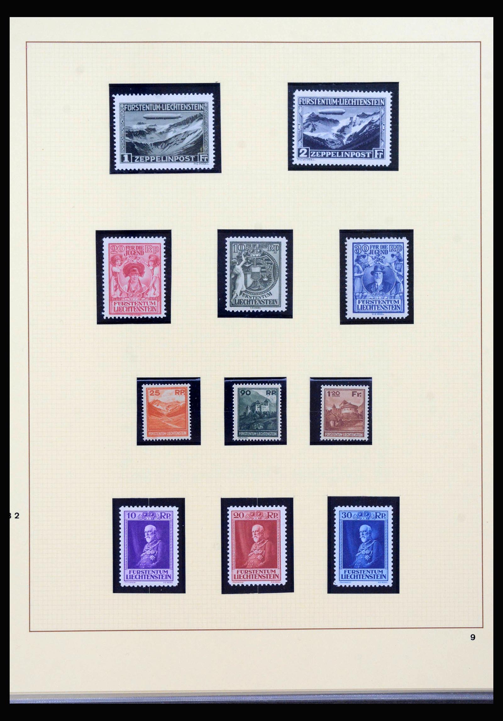 40045 0011 - Stamp collection 40045 Liechtenstein complete1912-2001.