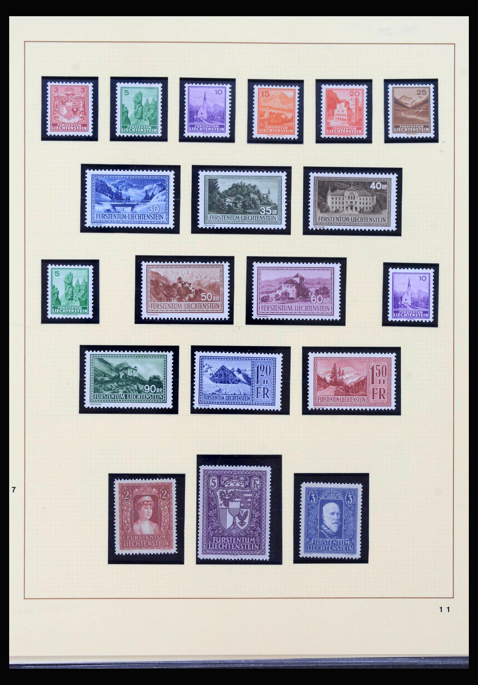 40045 0013 - Stamp collection 40045 Liechtenstein complete1912-2001.