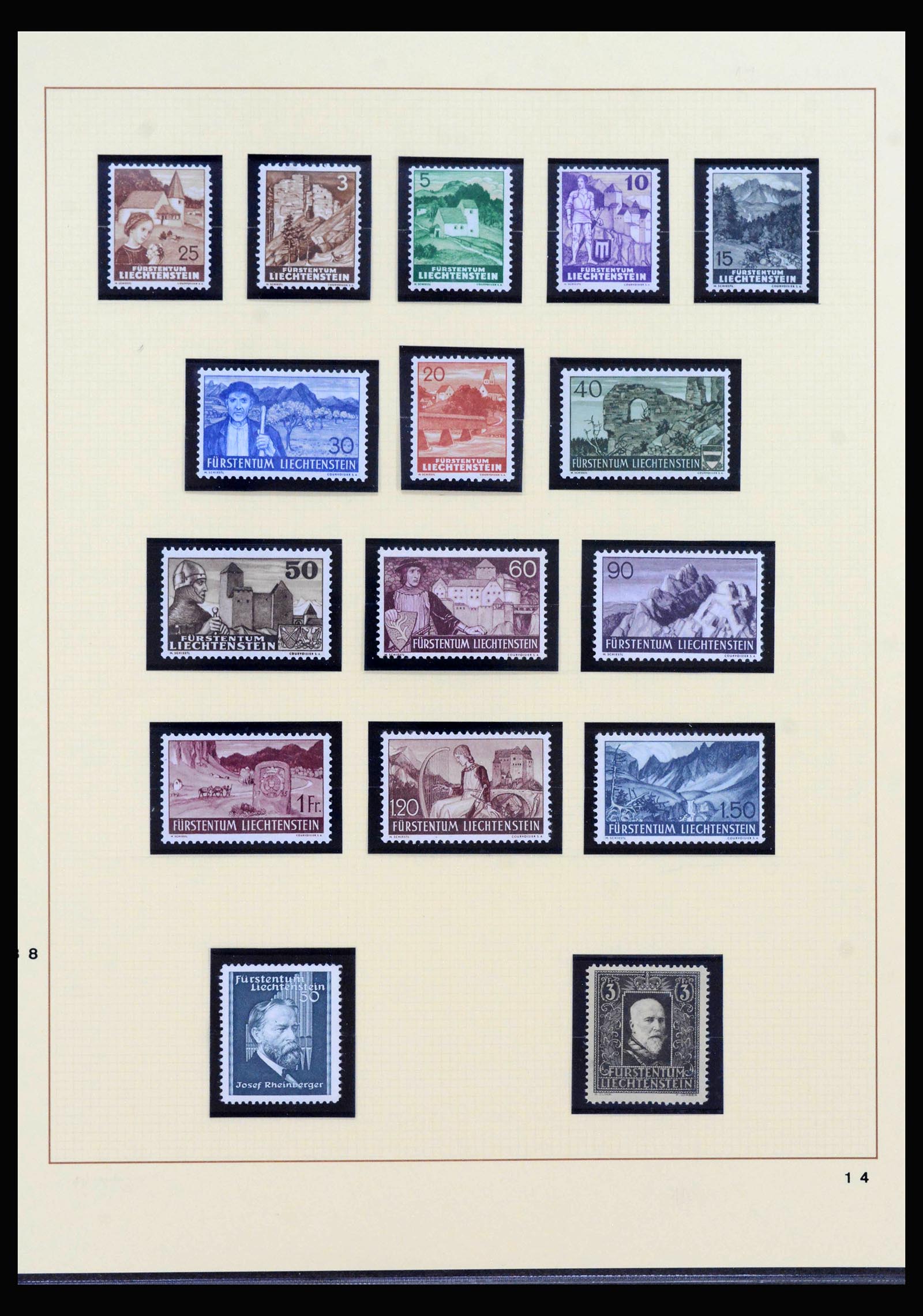 40045 0016 - Stamp collection 40045 Liechtenstein complete1912-2001.