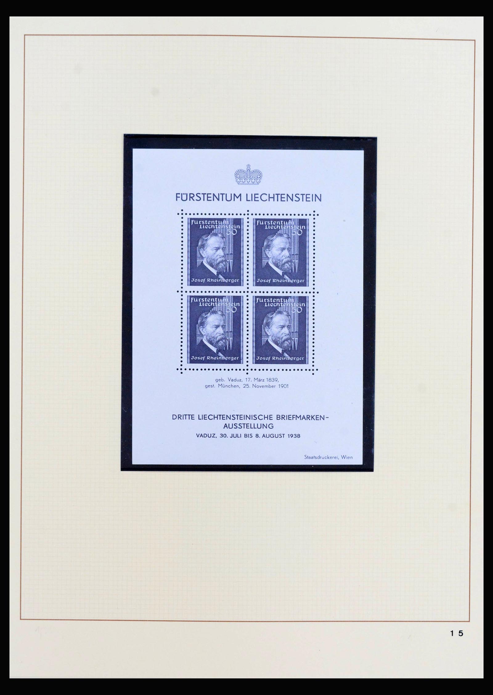 40045 0017 - Stamp collection 40045 Liechtenstein complete1912-2001.