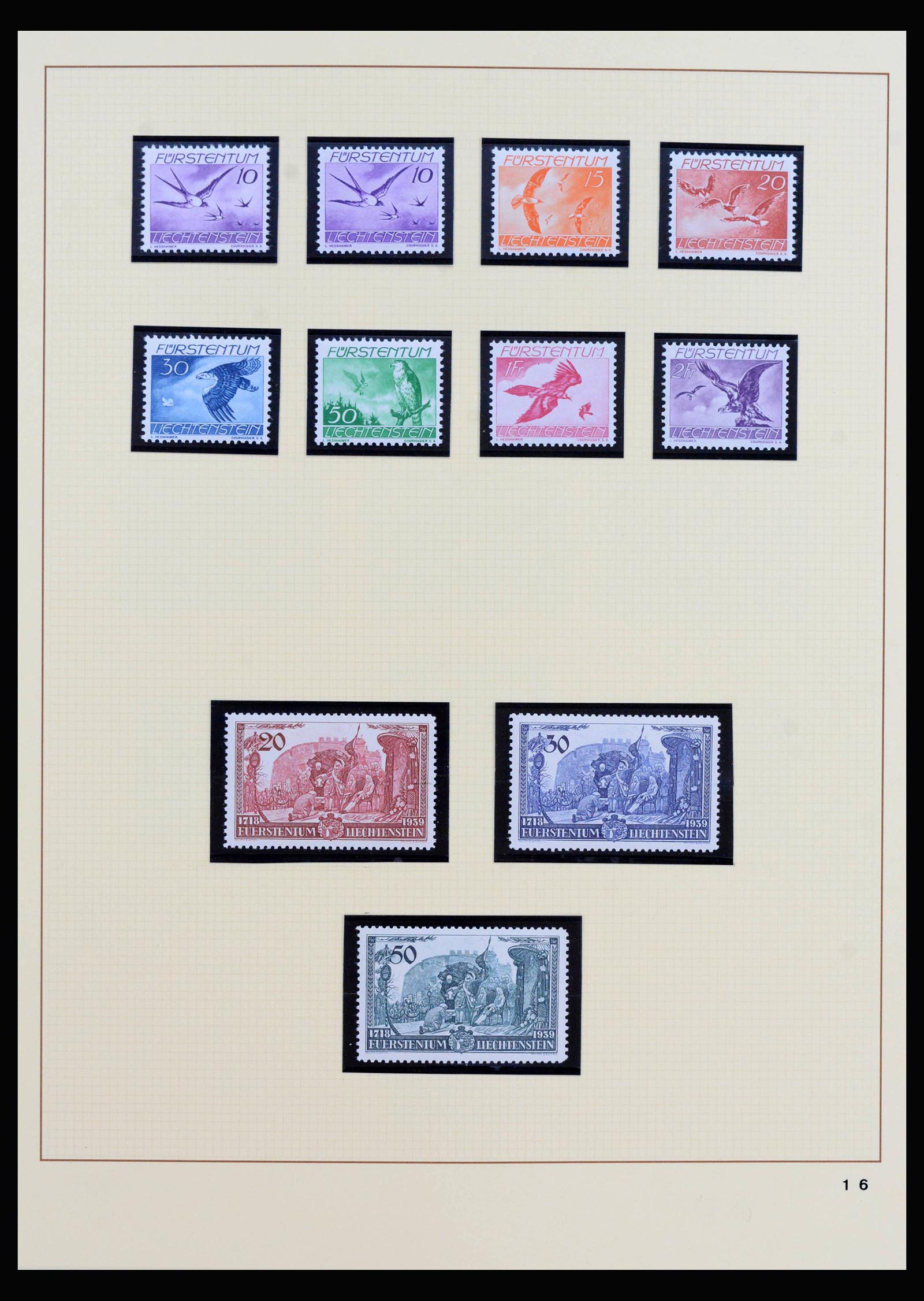 40045 0018 - Stamp collection 40045 Liechtenstein complete1912-2001.