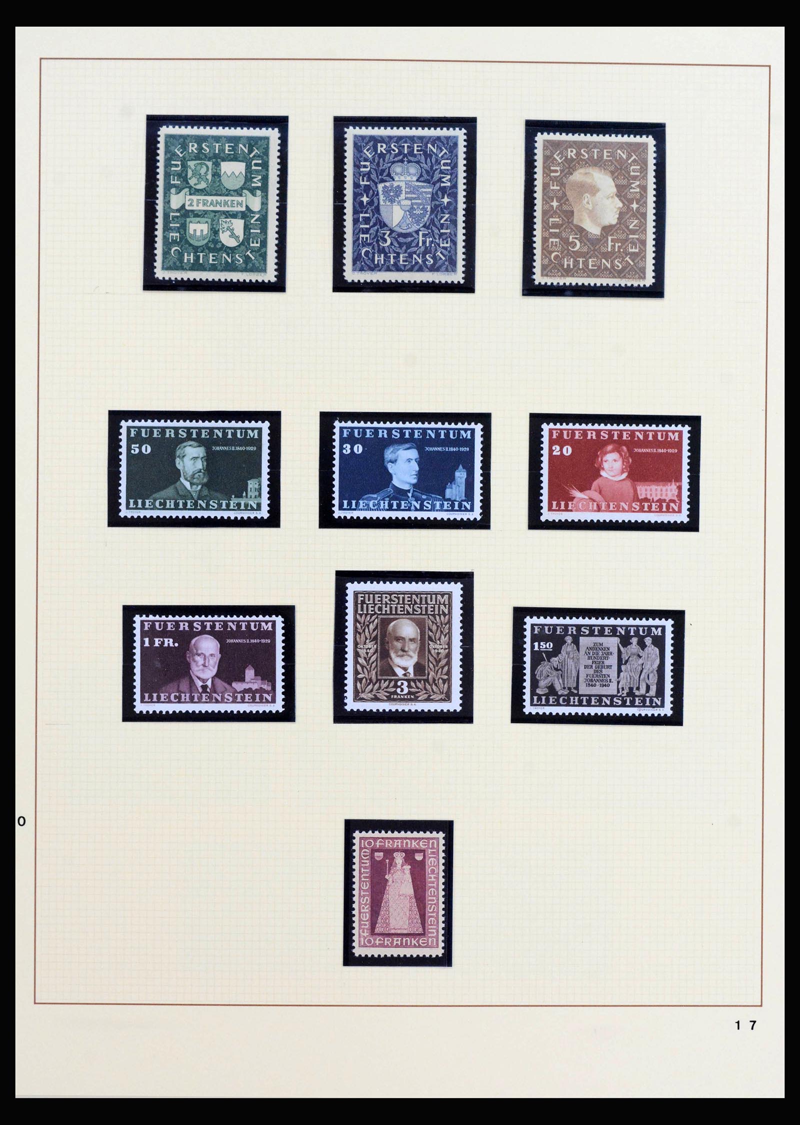 40045 0019 - Stamp collection 40045 Liechtenstein complete1912-2001.