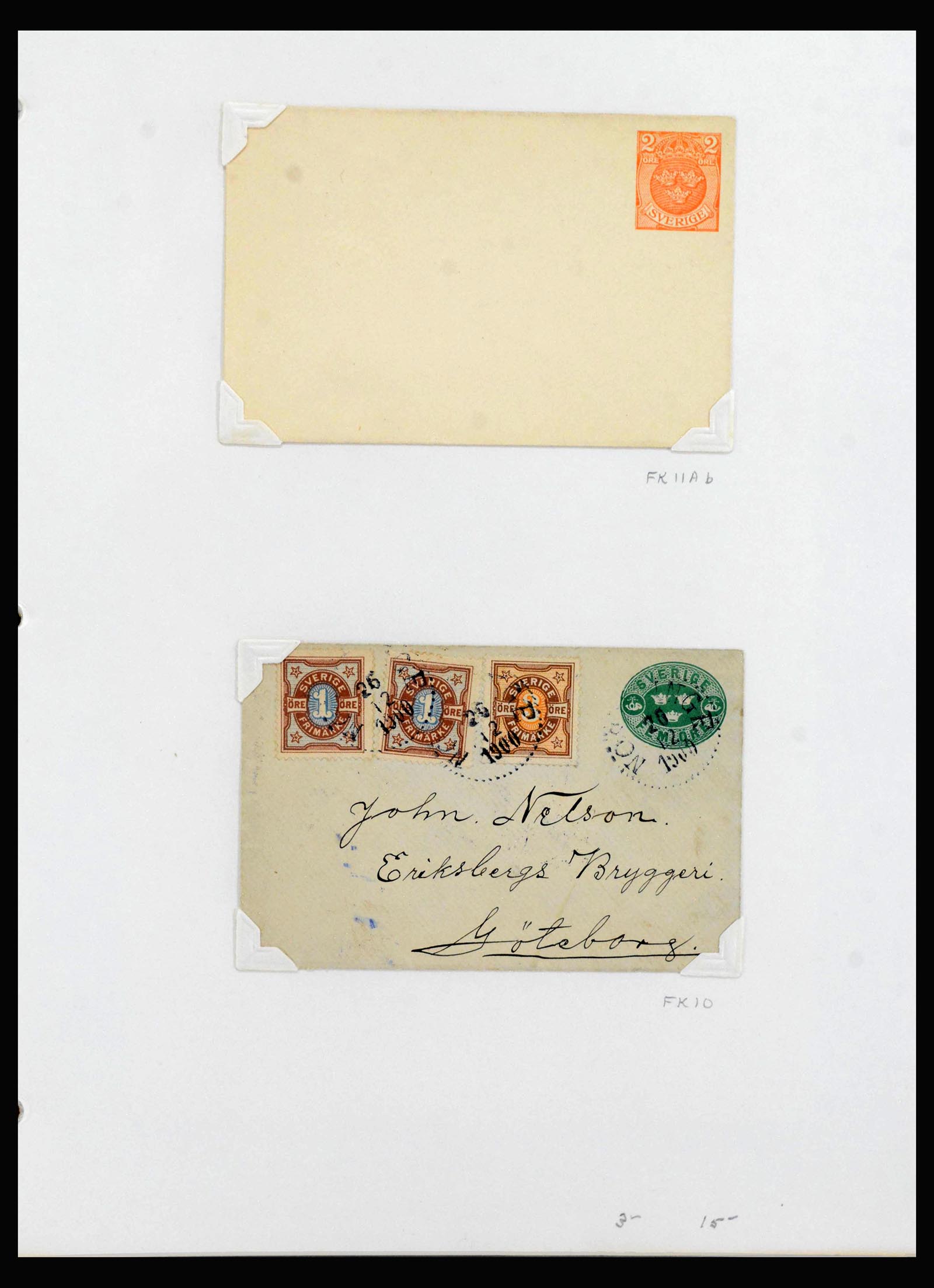 40046 0009 - Stamp collection 40046 Sweden covers 1858-1960.