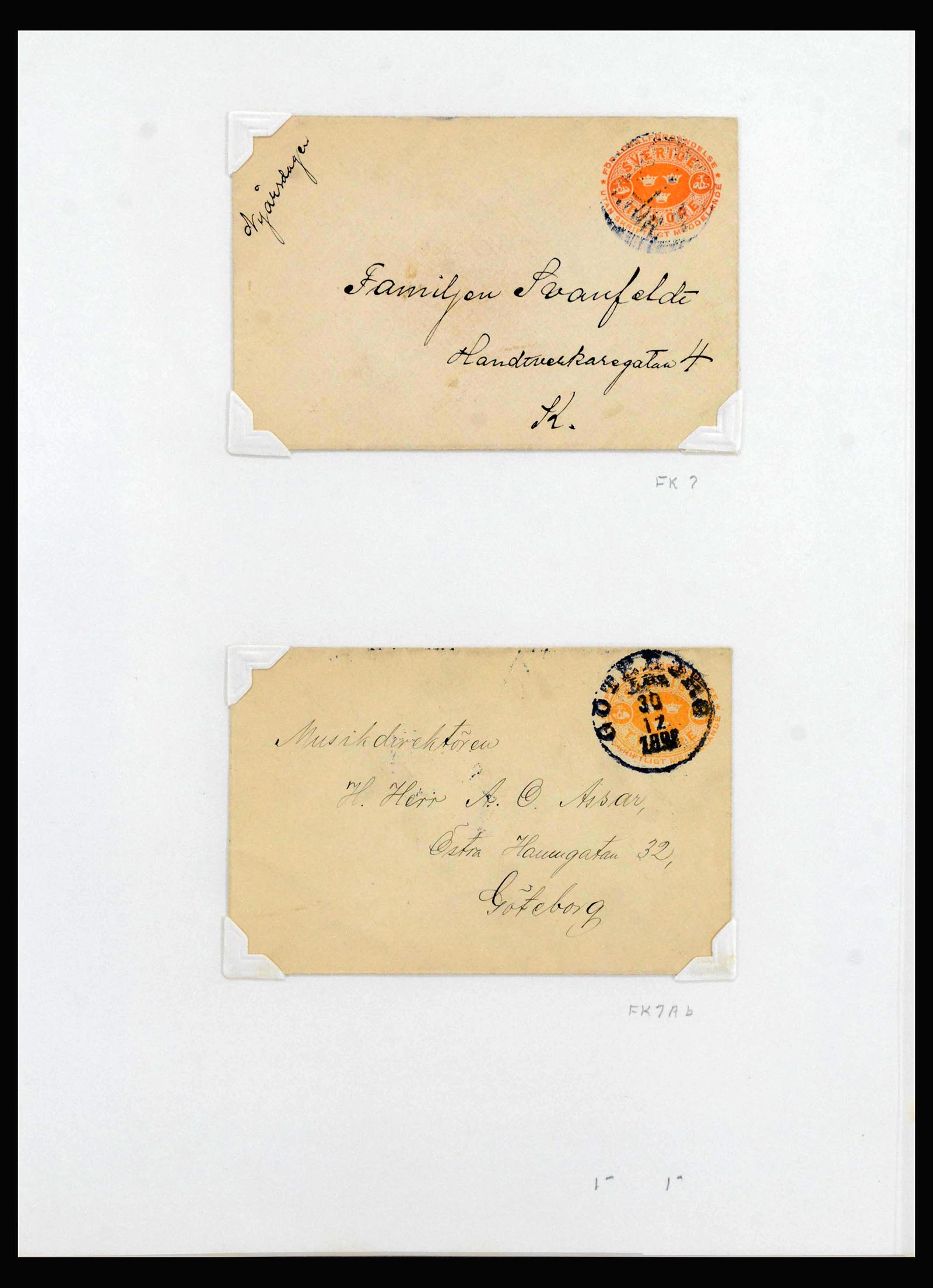 40046 0010 - Stamp collection 40046 Sweden covers 1858-1960.