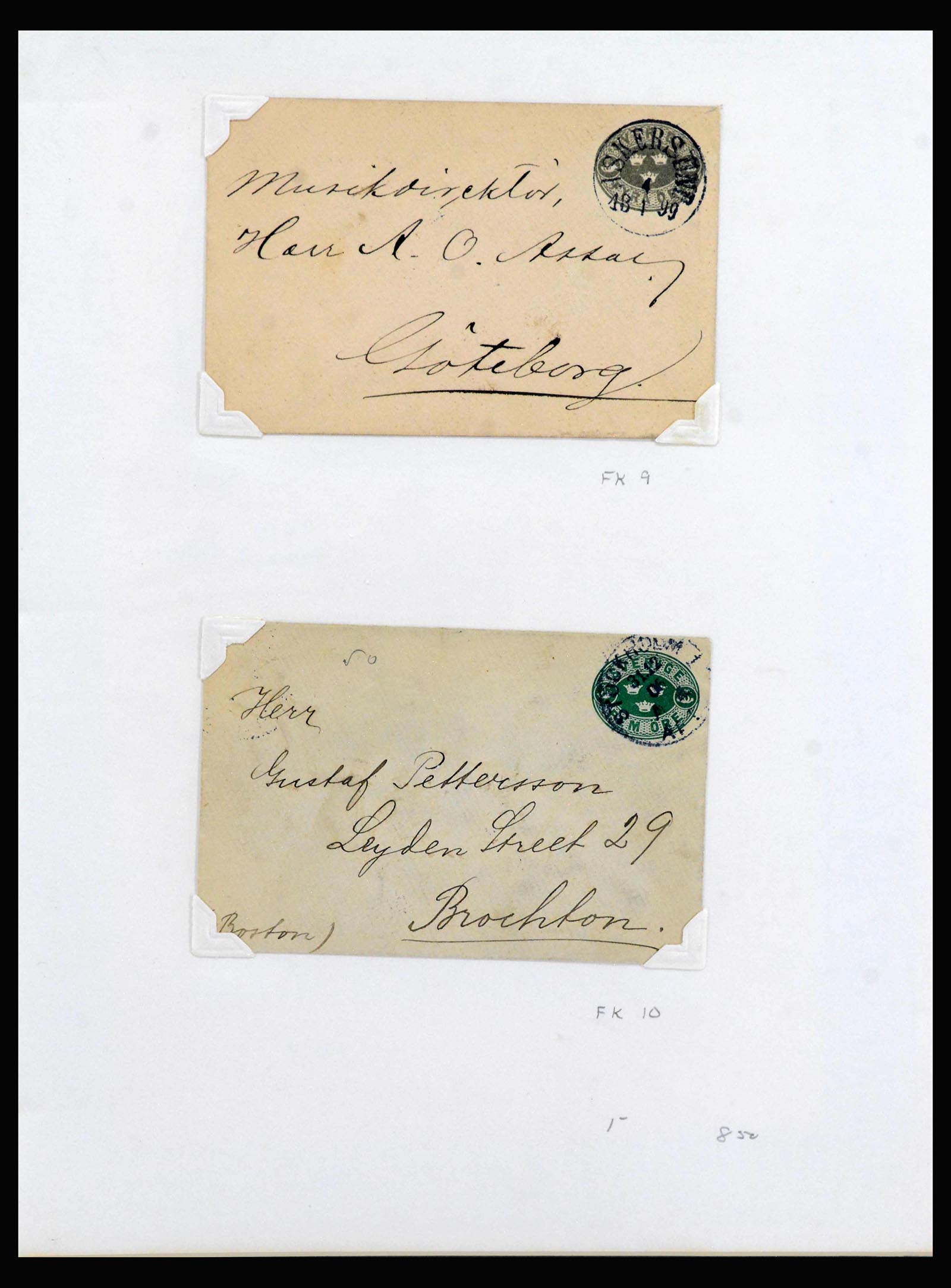 40046 0019 - Stamp collection 40046 Sweden covers 1858-1960.