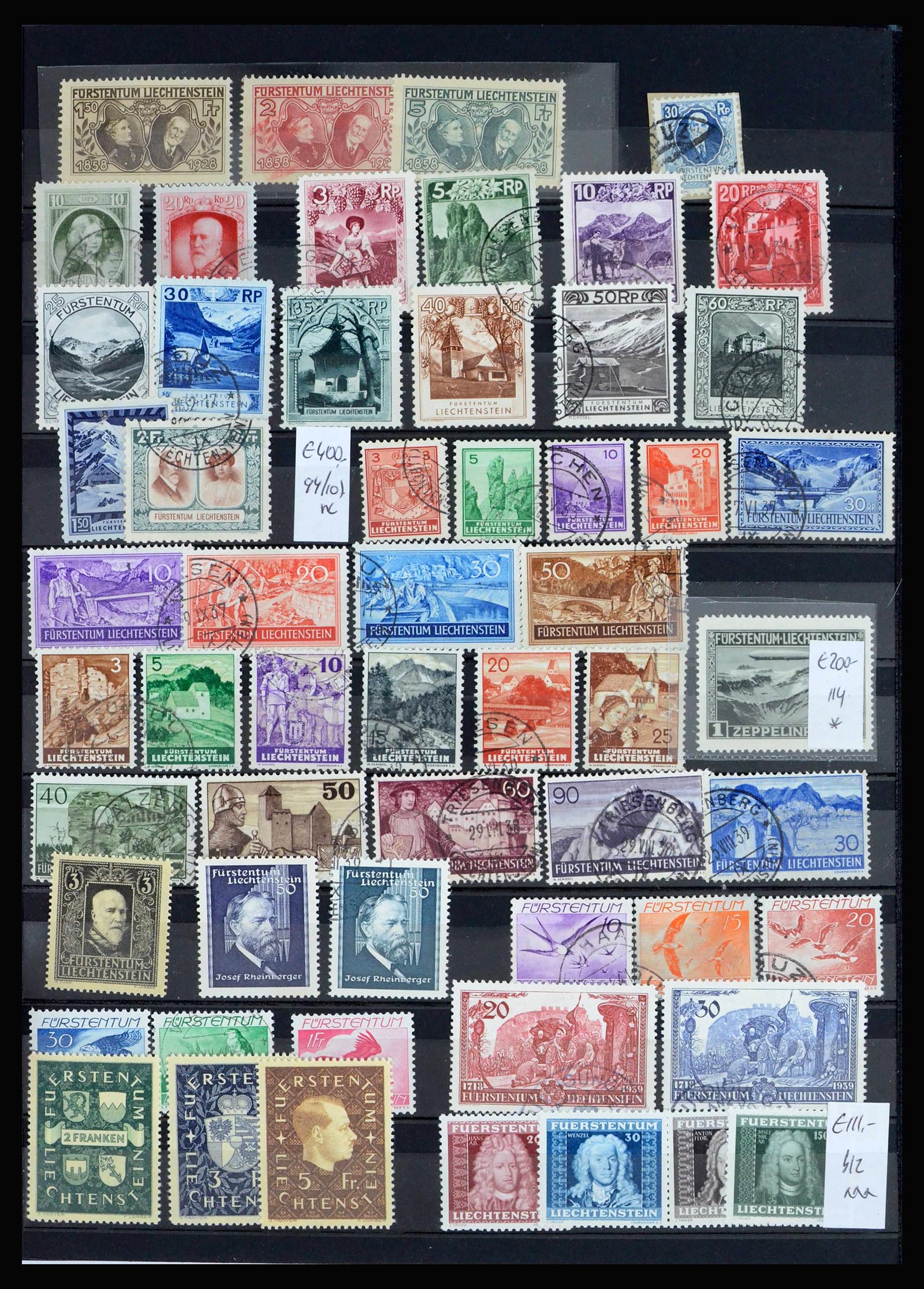 40053 0002 - Stamp collection 40053 Liechtenstein 1912-2013.