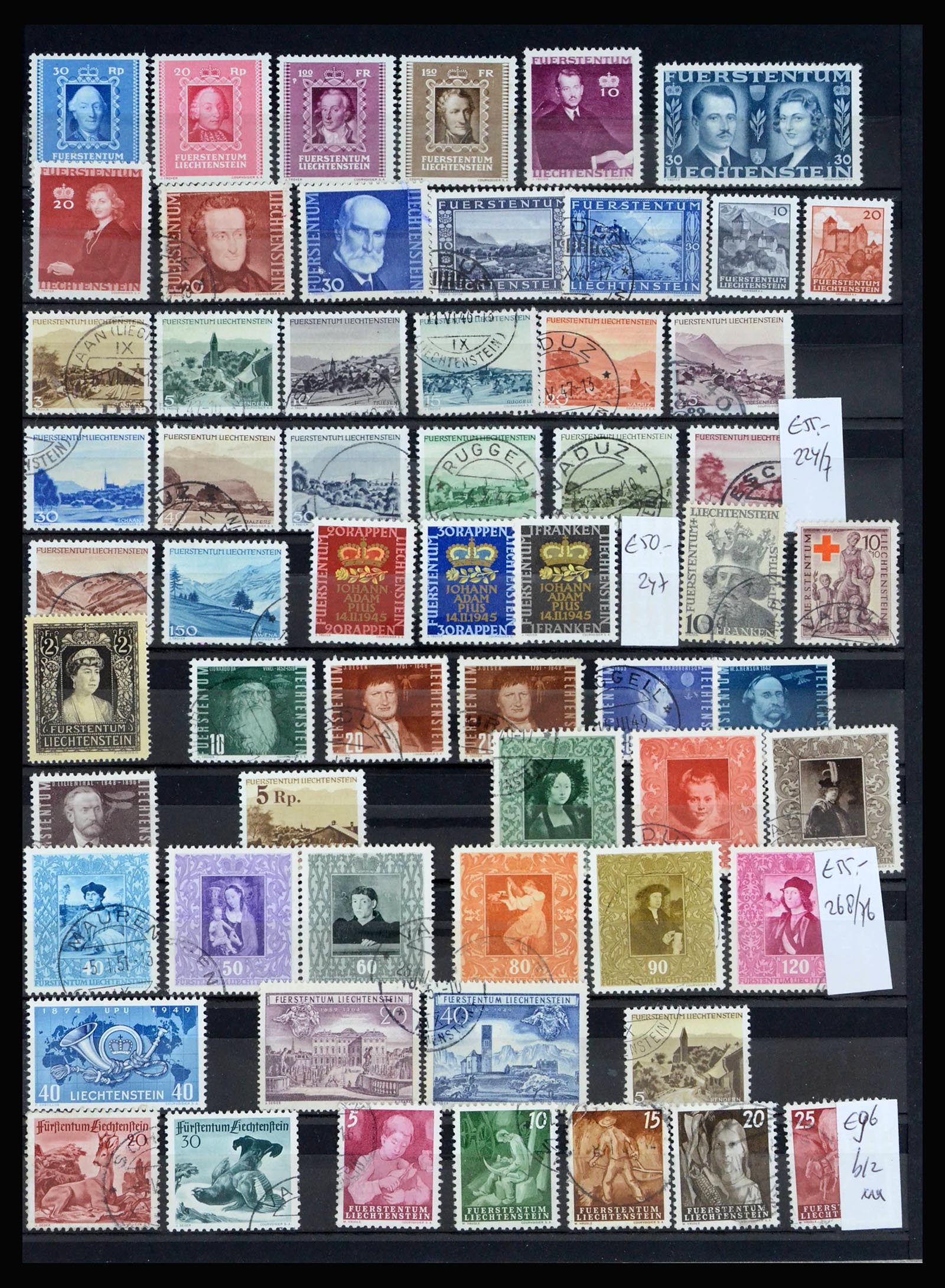 40053 0003 - Stamp collection 40053 Liechtenstein 1912-2013.