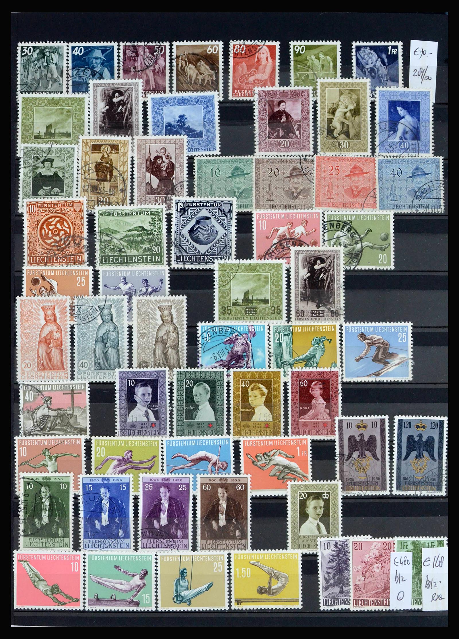 40053 0004 - Stamp collection 40053 Liechtenstein 1912-2013.