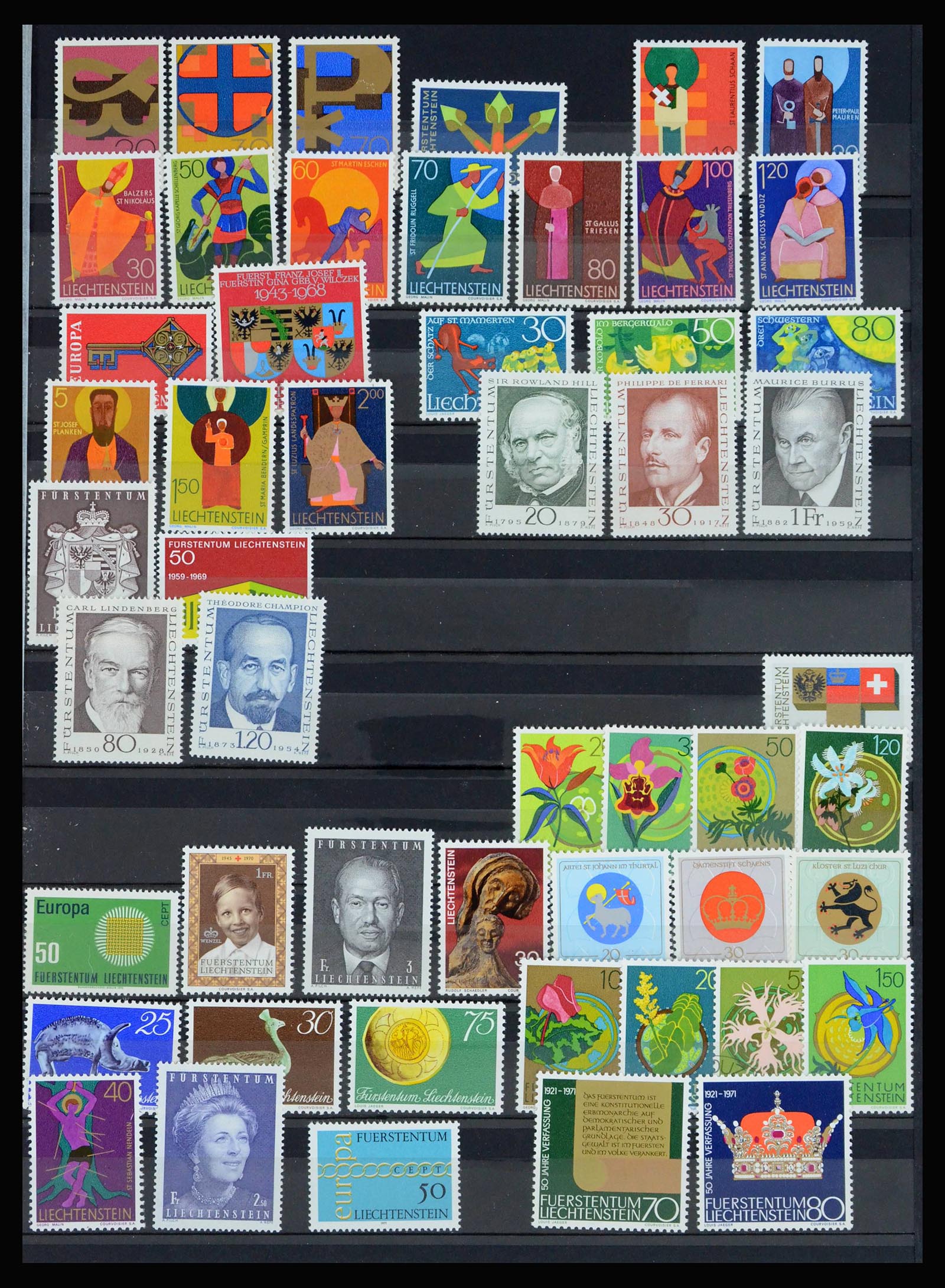 40053 0007 - Stamp collection 40053 Liechtenstein 1912-2013.