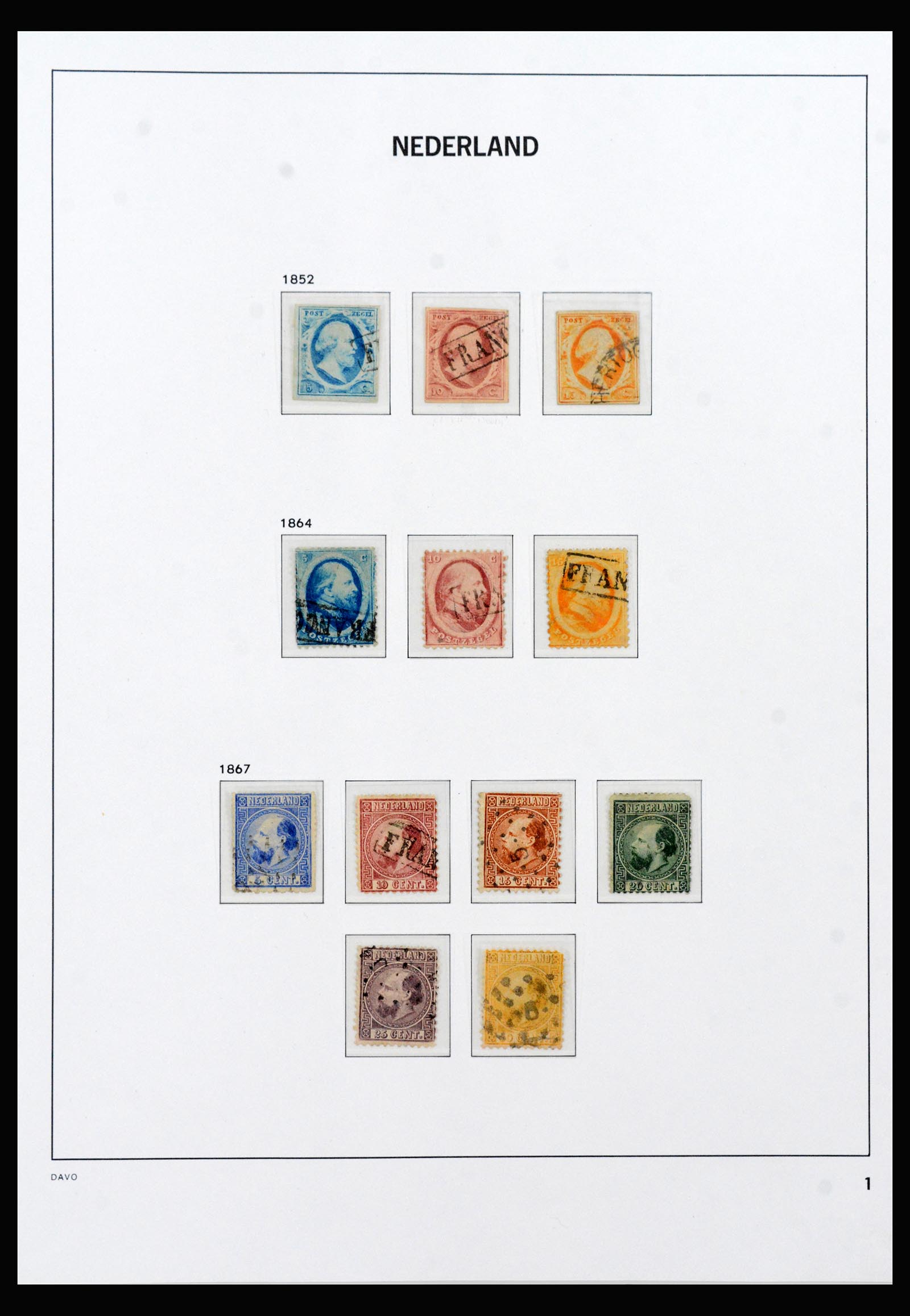 40060 0001 - Stamp collection 40060 Netherlands complete 1852-1945.