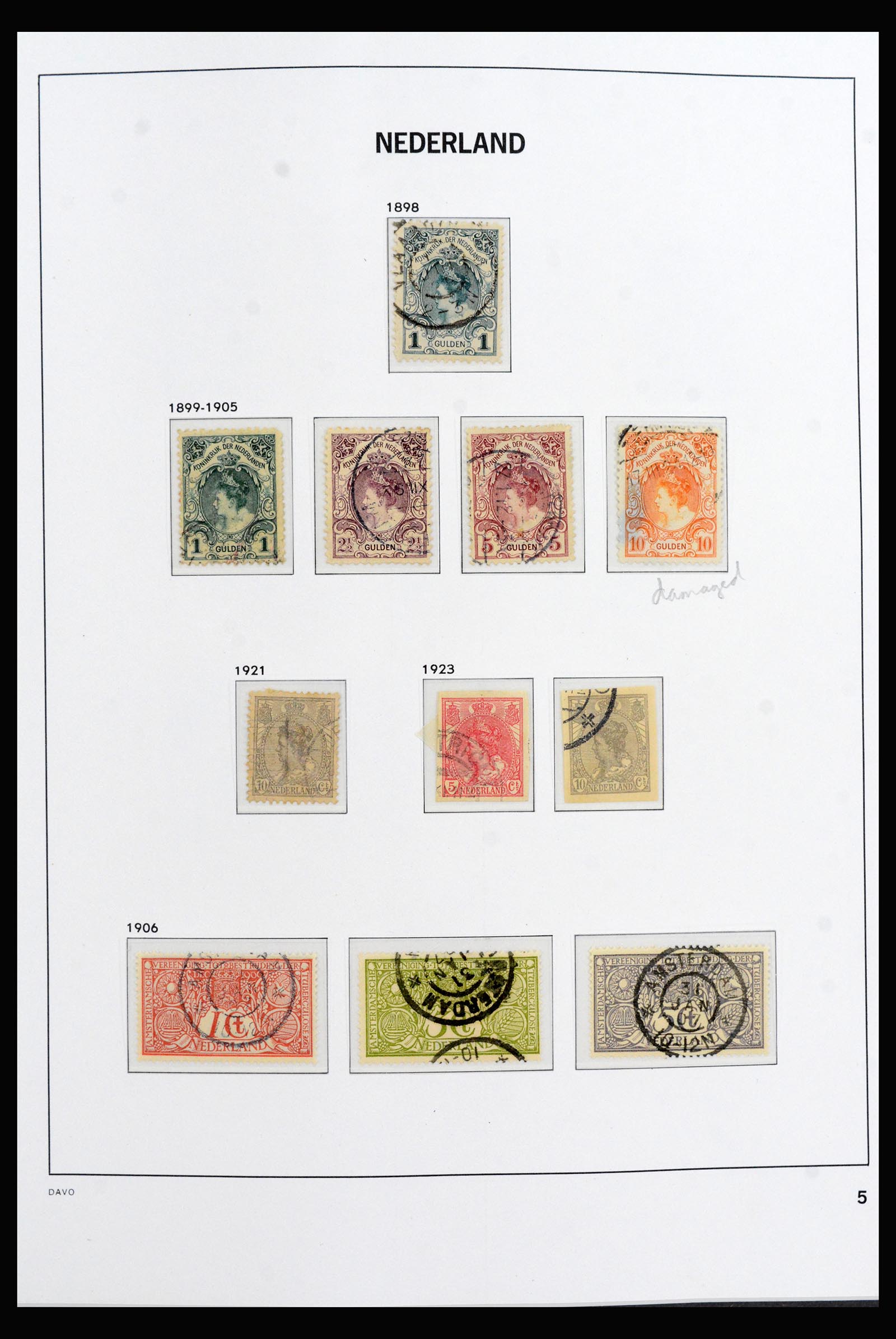 40060 0005 - Stamp collection 40060 Netherlands complete 1852-1945.