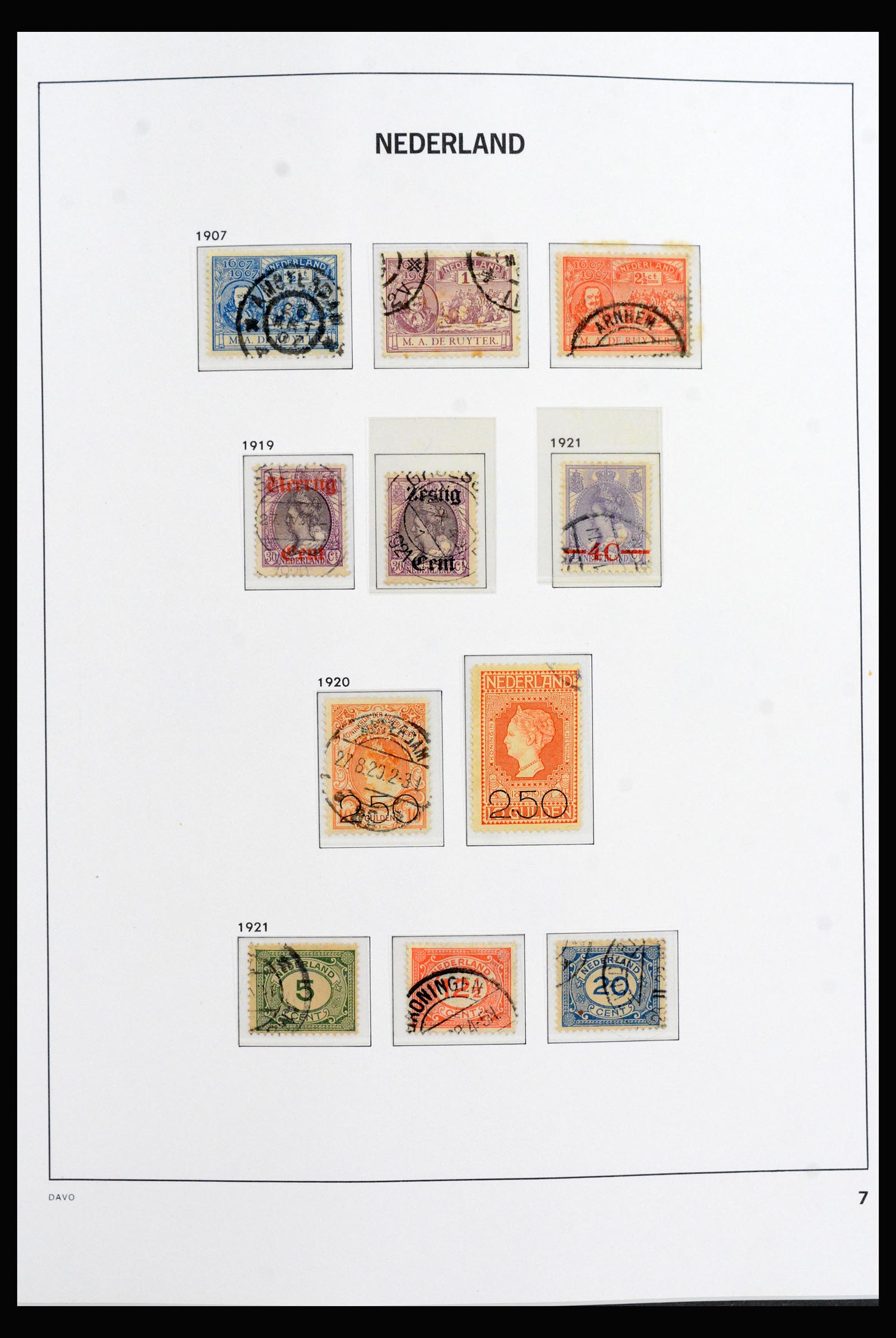 40060 0007 - Stamp collection 40060 Netherlands complete 1852-1945.