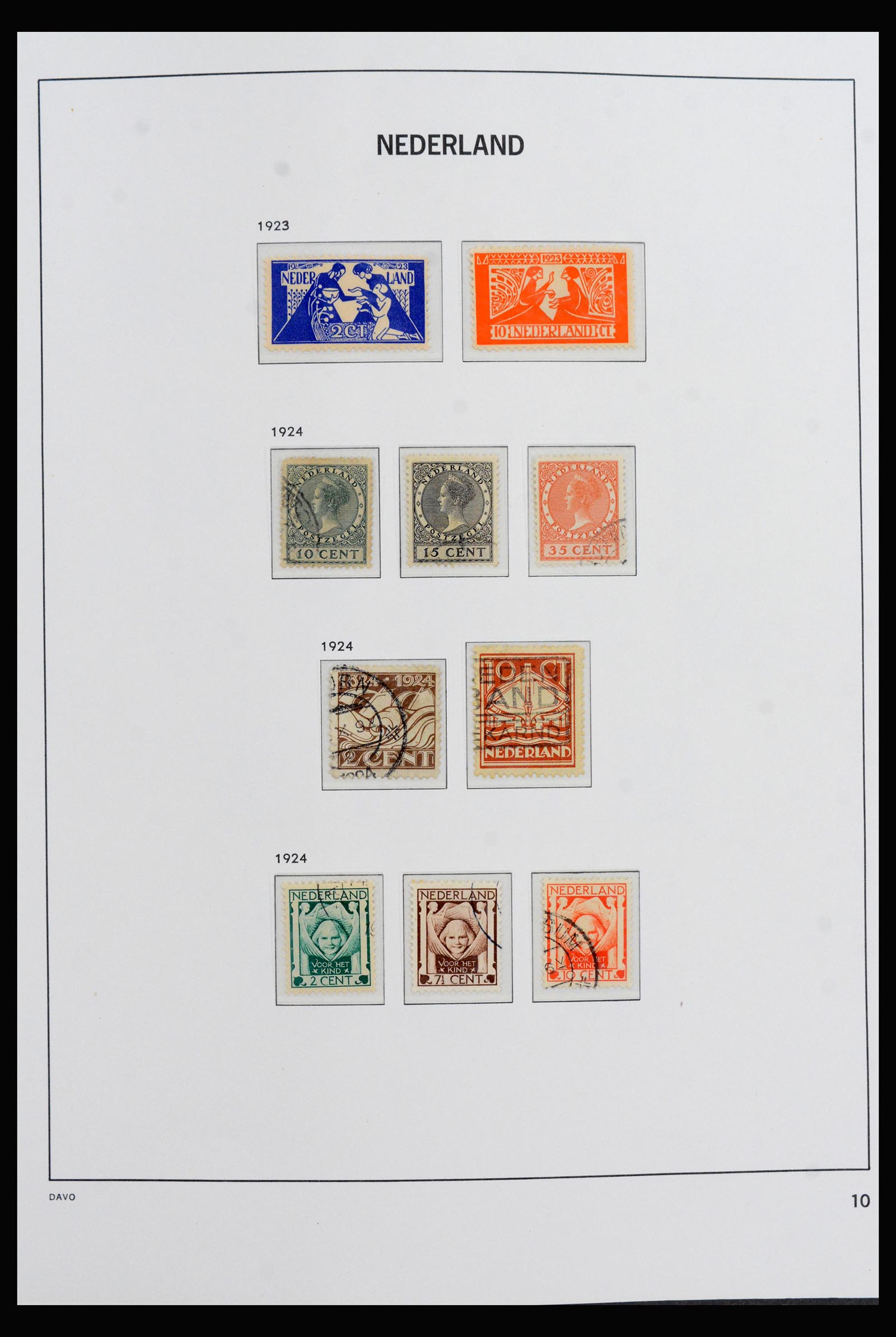 40060 0010 - Stamp collection 40060 Netherlands complete 1852-1945.