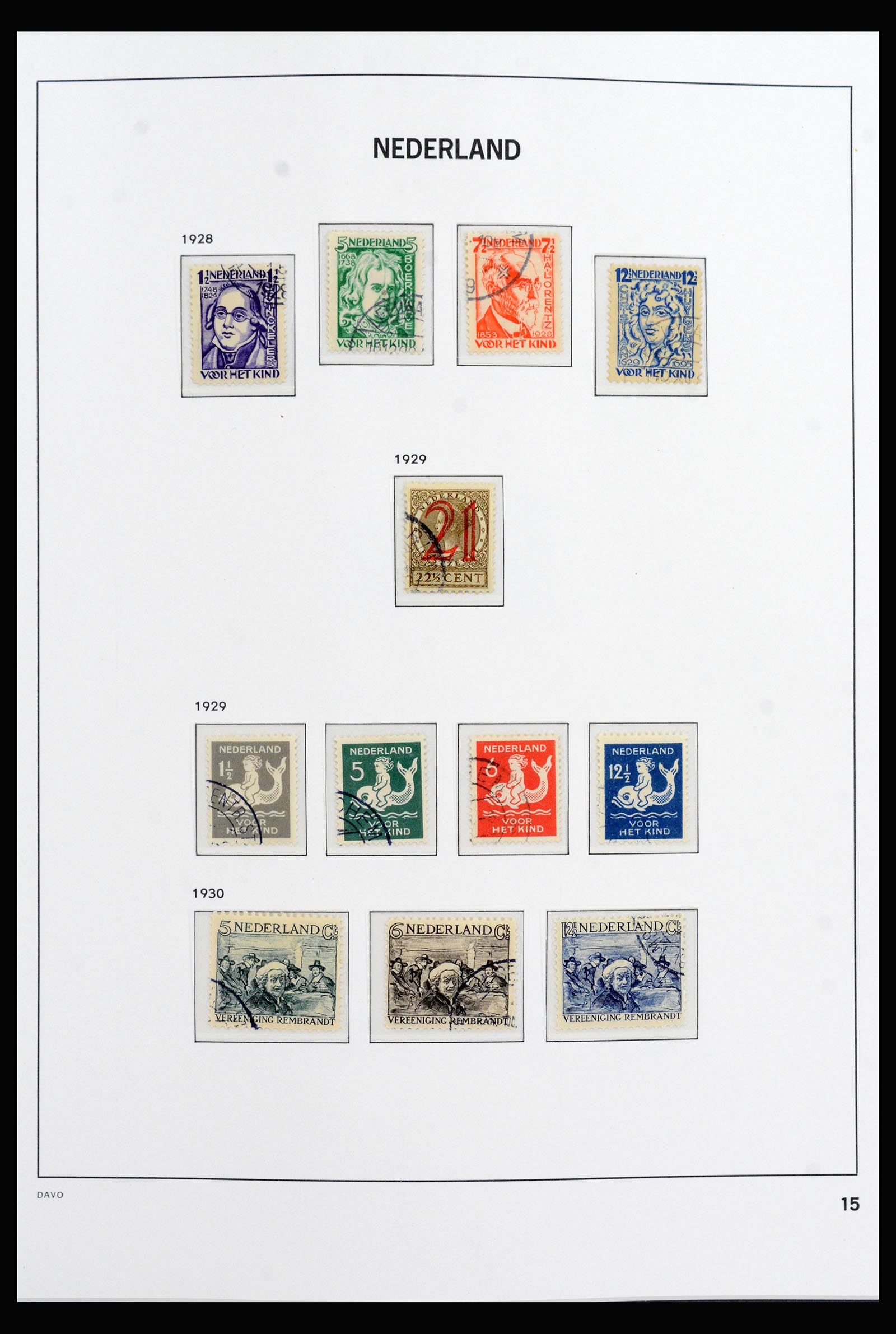 40060 0015 - Stamp collection 40060 Netherlands complete 1852-1945.