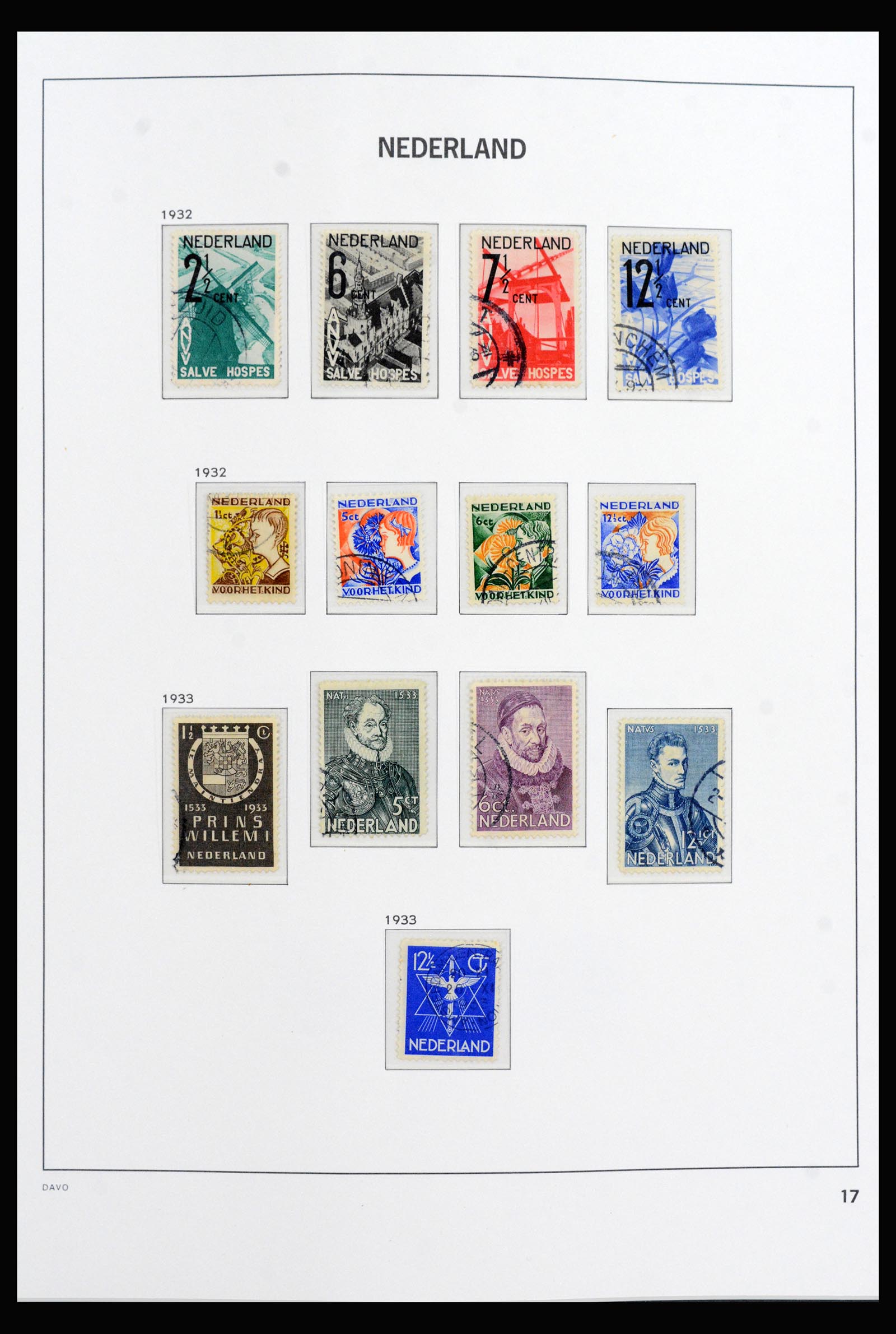 40060 0017 - Stamp collection 40060 Netherlands complete 1852-1945.