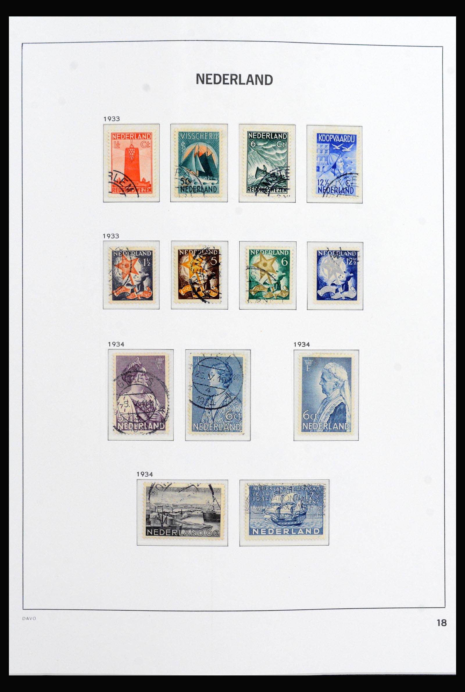 40060 0018 - Stamp collection 40060 Netherlands complete 1852-1945.