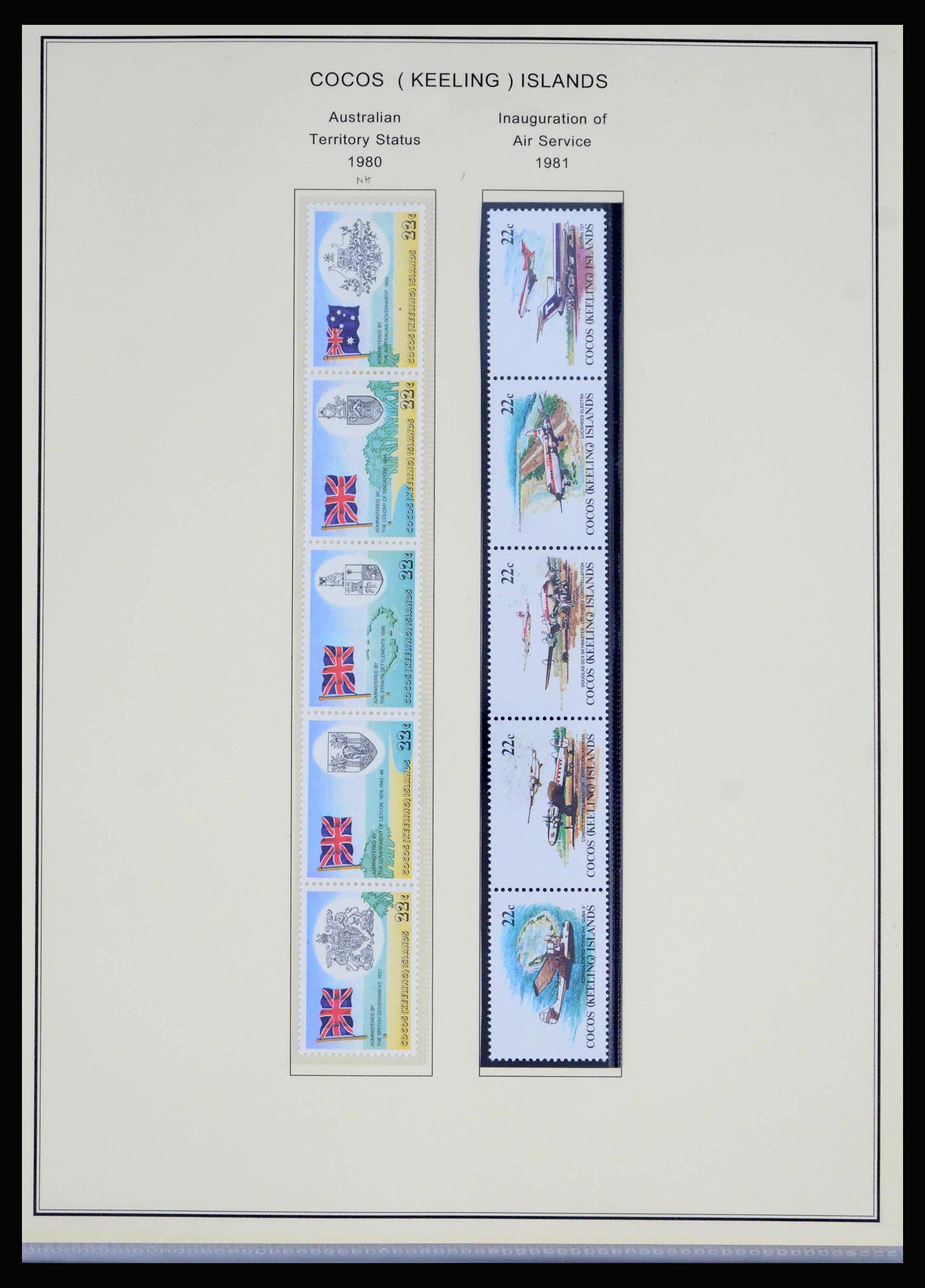 40064 0006 - Stamp collection 40064 Cocos Keeling Islands 1963-1998.